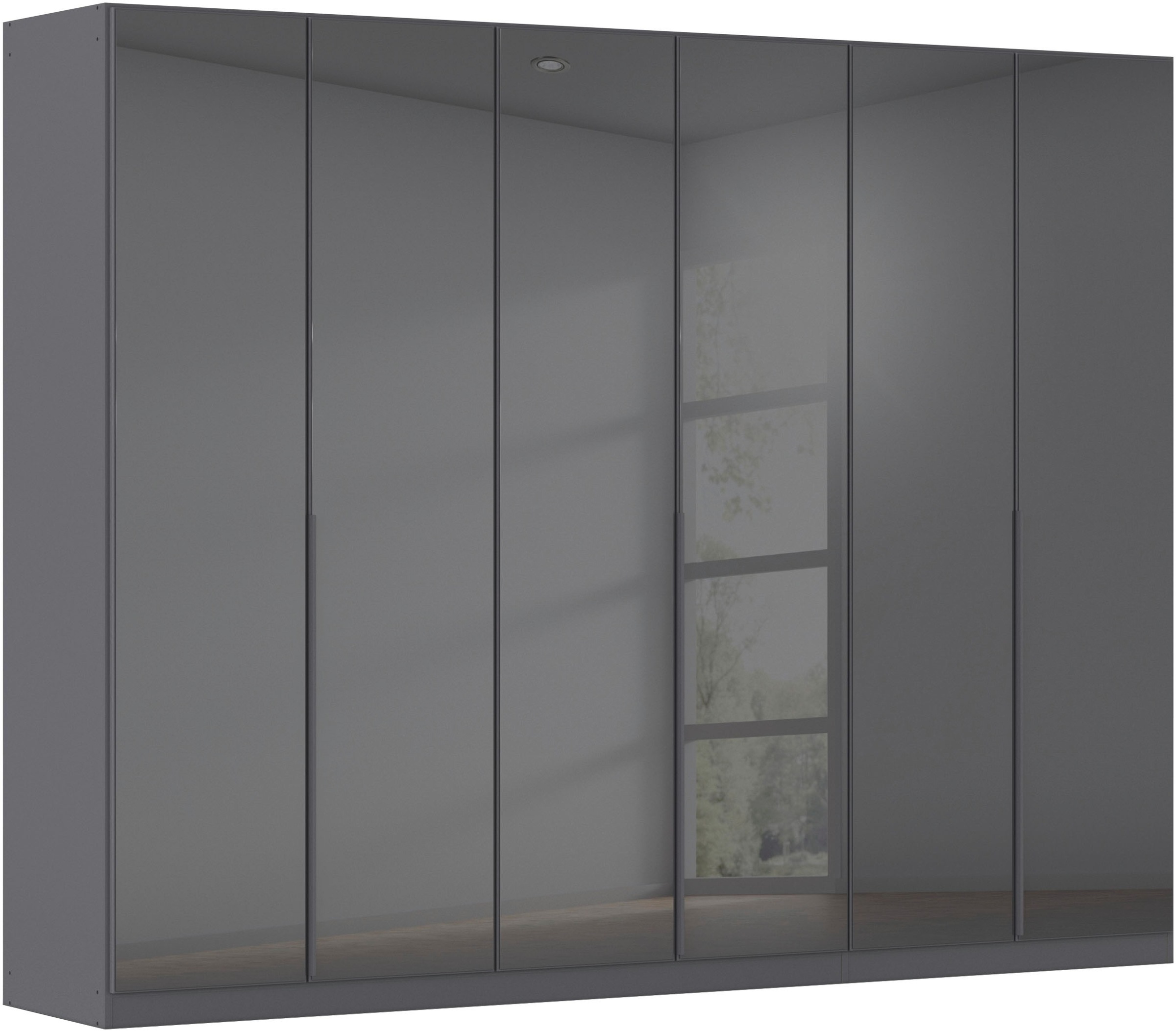 OTTO home Drehtürenschrank "Kleiderschrank Kleiderschränke Schrank Garderobe AGORDO mit Glasfront" in zwei Griff-Farben, Breiten 91-405 cm, durchdachte Innenausstattung, in 8 Breiten und 2 Höhen MADE IN GERMANY