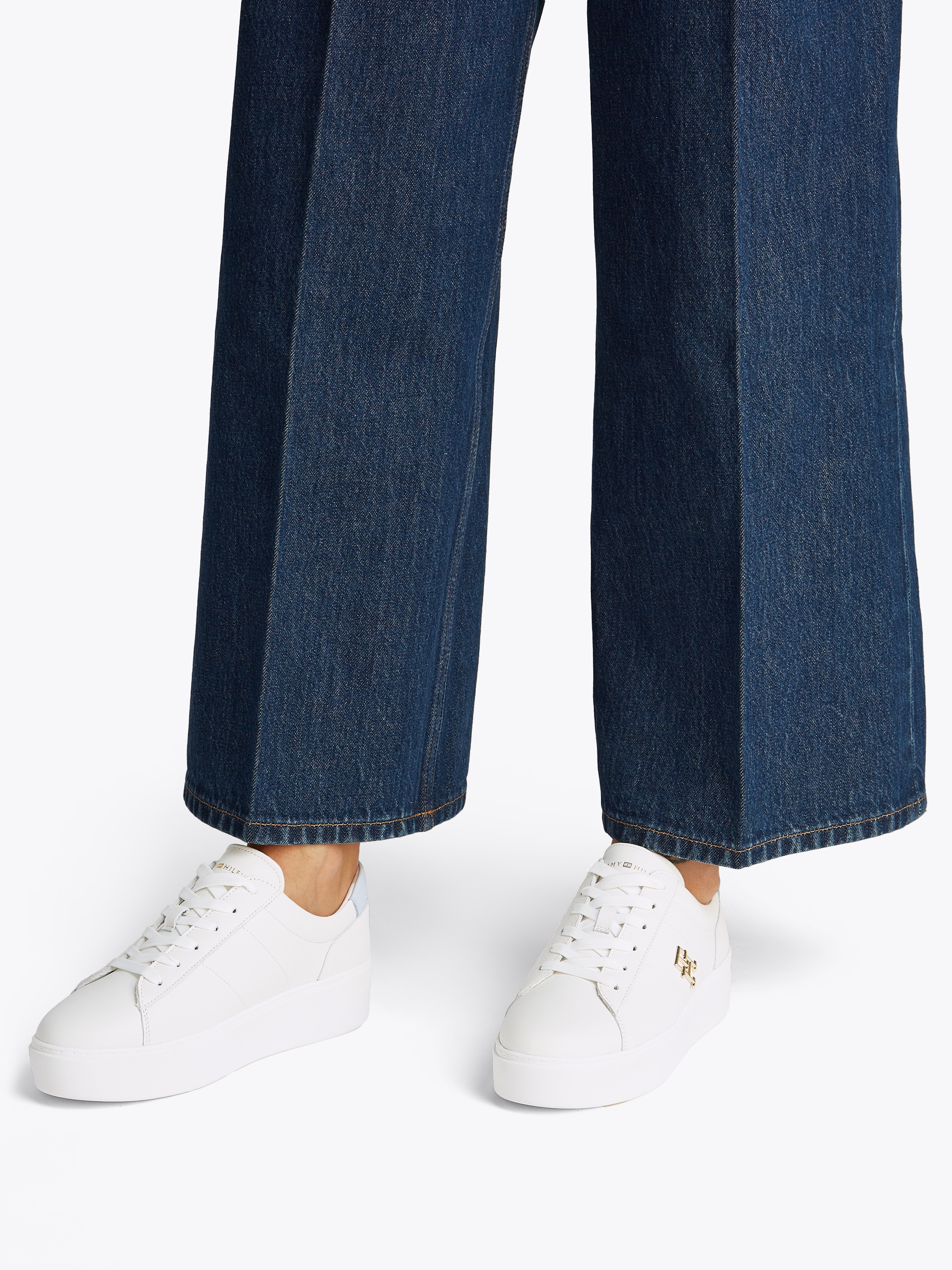 Tommy Hilfiger Plateausneaker "PLATFORM COURT SNEAKER", Freizeitschuh, Halb günstig online kaufen