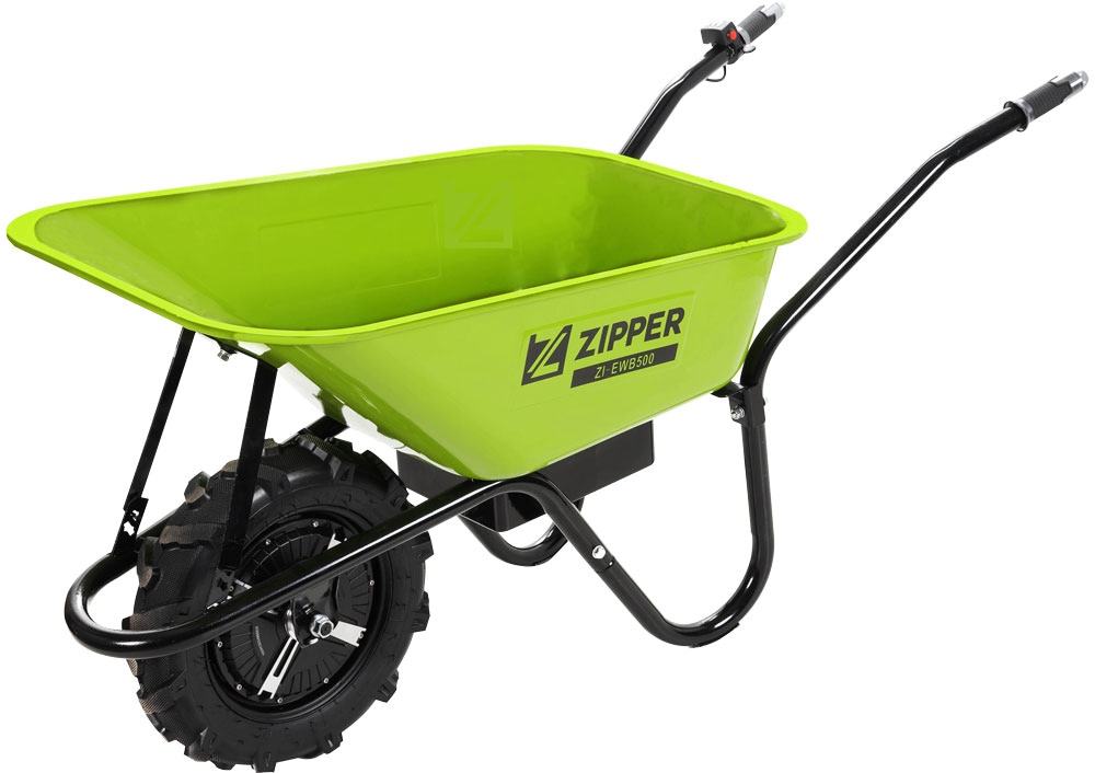 ZIPPER Motorschubkarre, ideal für den Transport von Schüttgütern rund um Haus, Hof und Garten