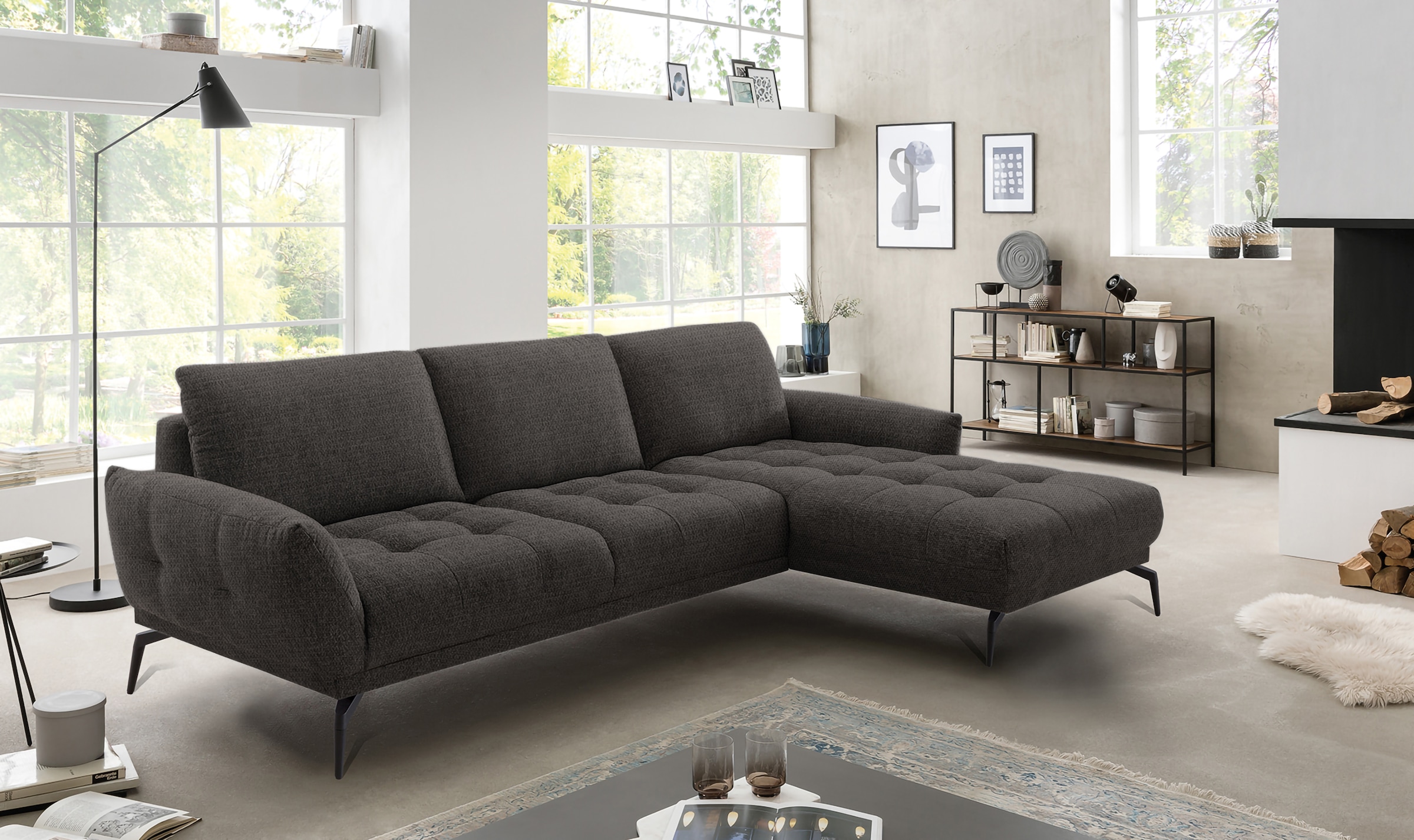 exxpo - sofa fashion Ecksofa "NICEA erstklassiger Sitzkomfort", In hochwert günstig online kaufen