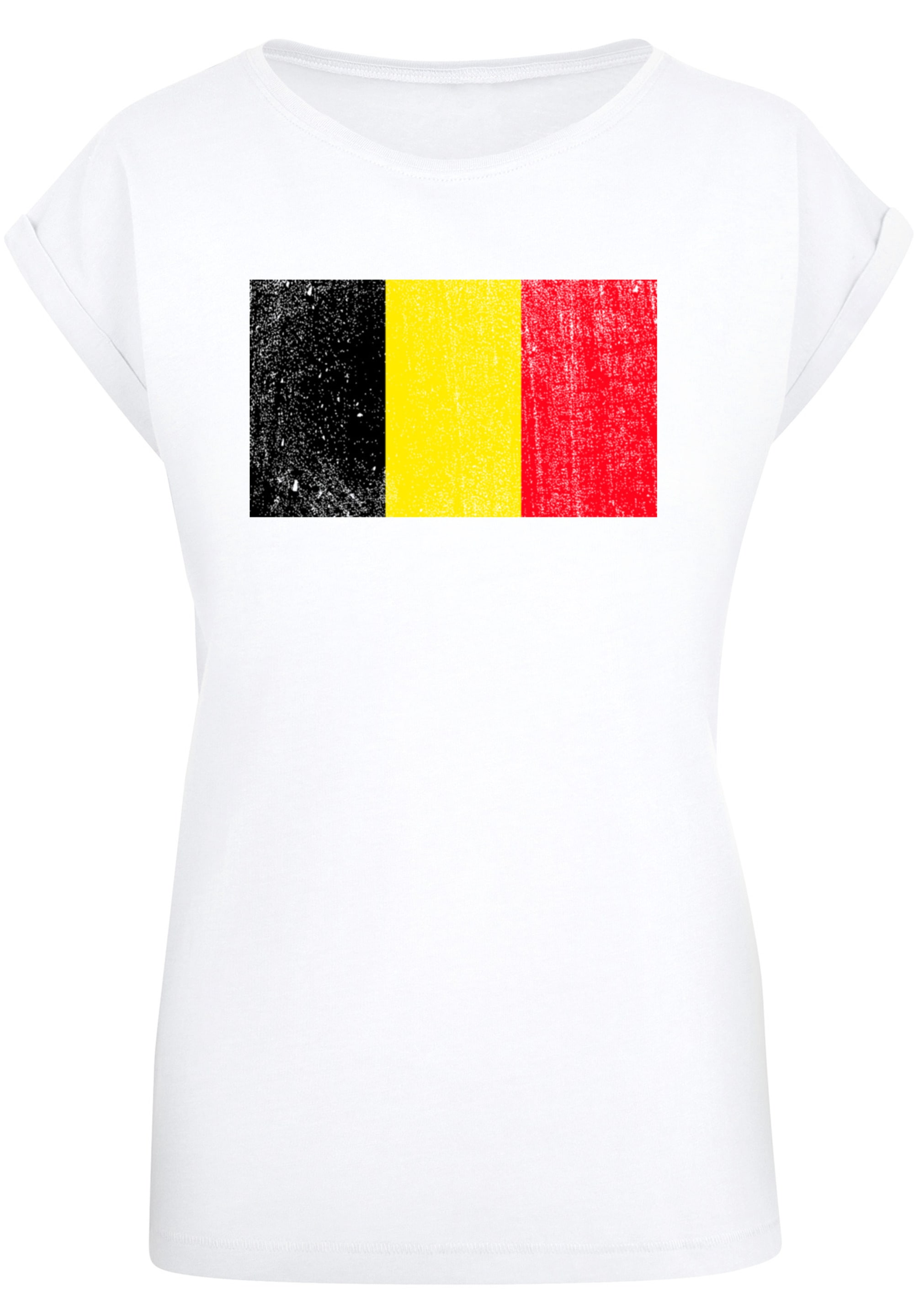 F4NT4STIC T-Shirt "Belgium Belgien Flagge", Print günstig online kaufen