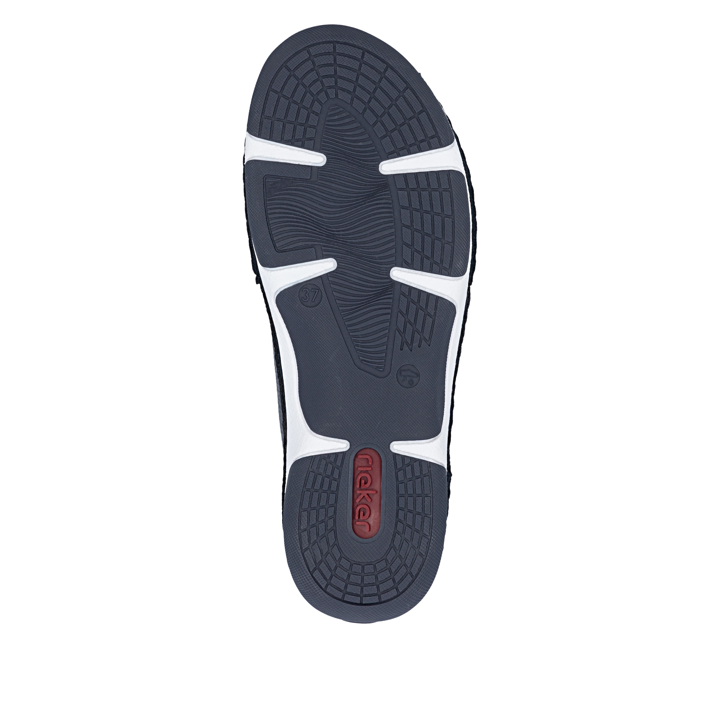 Rieker Sneaker  Halbschuh, Freizeitschuh, Schnürschuh mit Rahmennaht