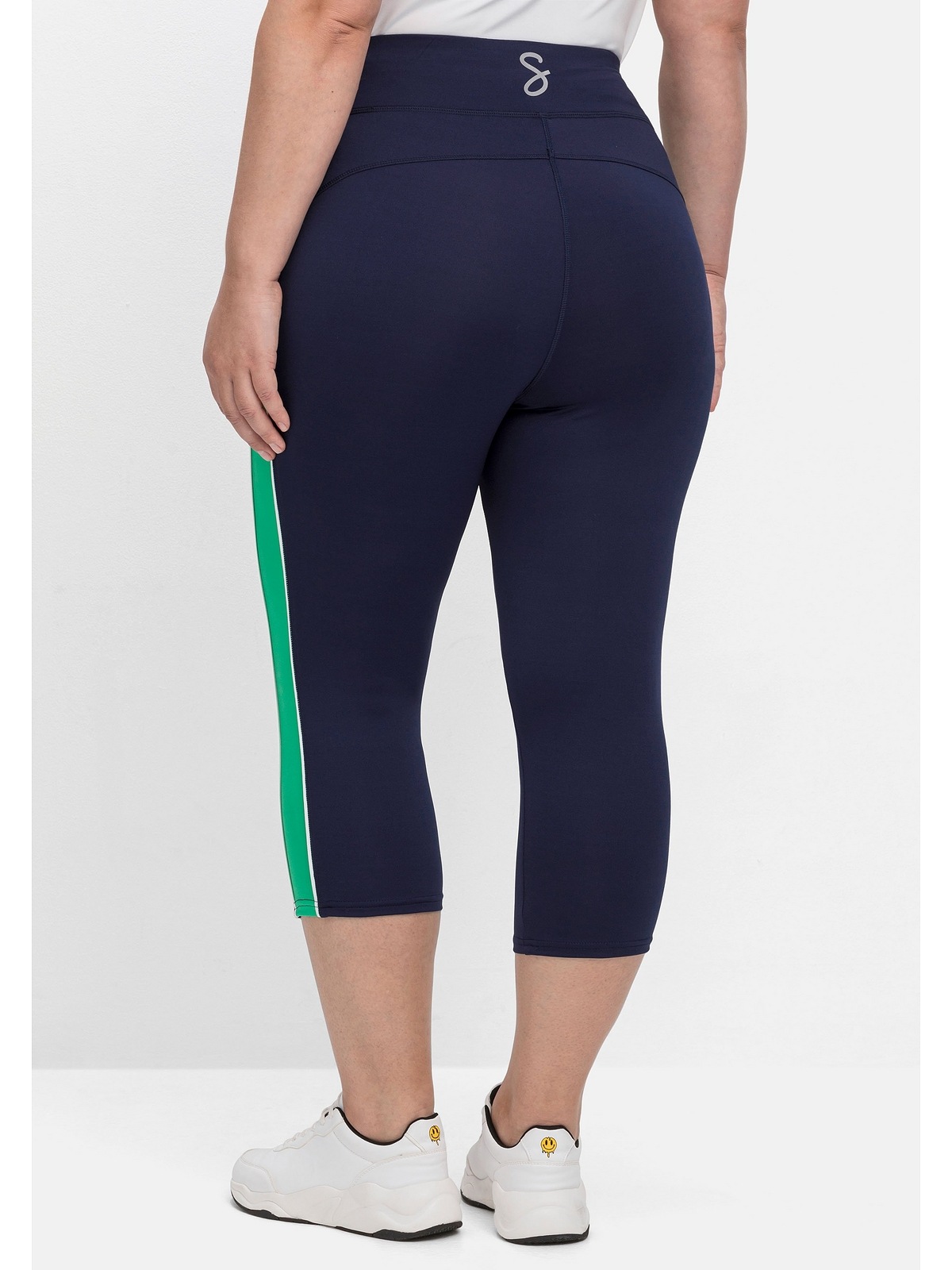 Sheego Leggings »Große Größen«, mit Kontraststreifen, funktionelles Material