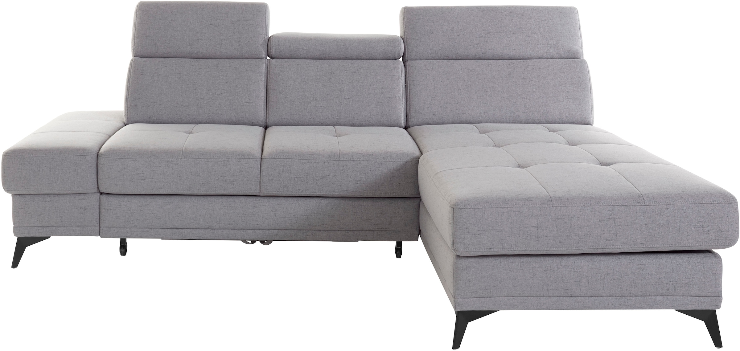 OTTO home Ecksofa "Cardiz L-Form" inkl.Kopfteilverstellung und Federkern wahlweise mit Schlaffunktion