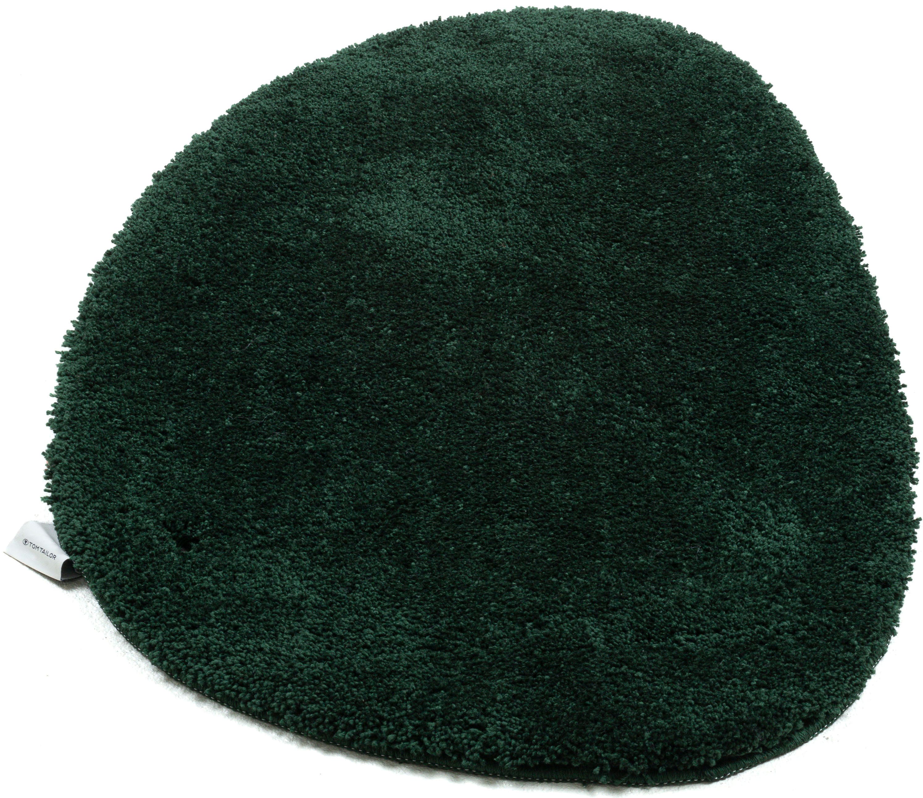 TOM TAILOR HOME Badematte "Cozy Bath UNI, Badvorleger, Badezimmer Teppich" Höhe 27 mm rutschhemmend beschichtet fußbodenheizungsgeeignet Badteppich, Uni Farben, rechteckig, in rund & oval erhältlich