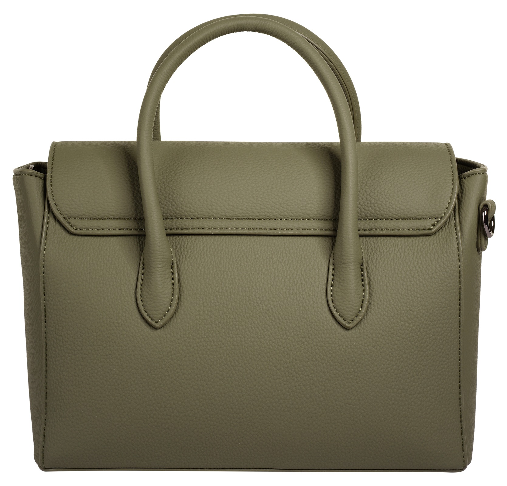 Henkeltasche BUGATTI "IRIA", Damen, Gr. B/H/T: 27cm x 18cm x 11cm onesize, oliv, Polyurethan (PU), unifarben, Taschen 2