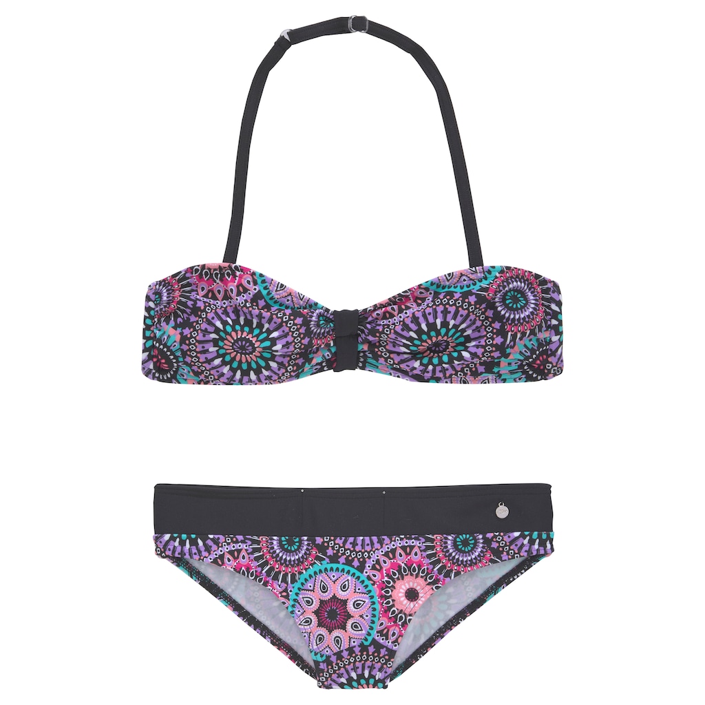 s.Oliver Bandeau-Bikini, mit coolem Print