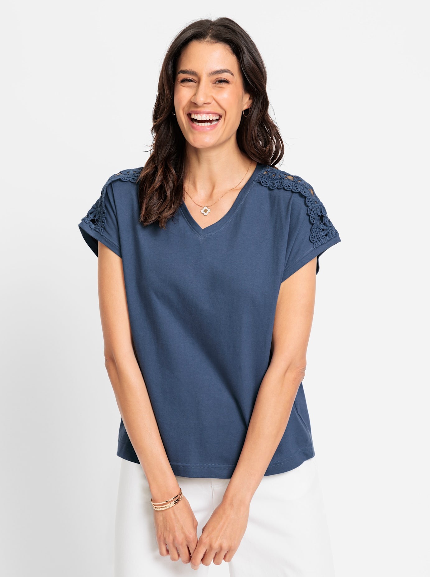 Inspirationen V-Shirt "V-Shirt" 1 Stk. tlg. günstig online kaufen