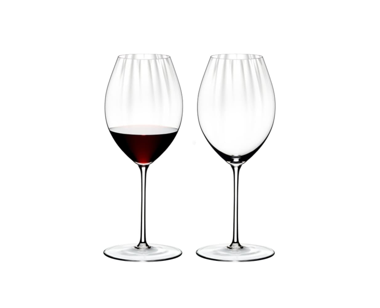 Rotweinglas "Syrah Shiraz Gläser Performance 631 ml 2er Set transparent", bunt (transparent), B:9,6cm H:24,5cm Ø:9,6cm, Glas, RIEDEL THE WINE GLASS COMPANY, Trinkgefäße, Rotweinglas, Spülmaschinengeeignet