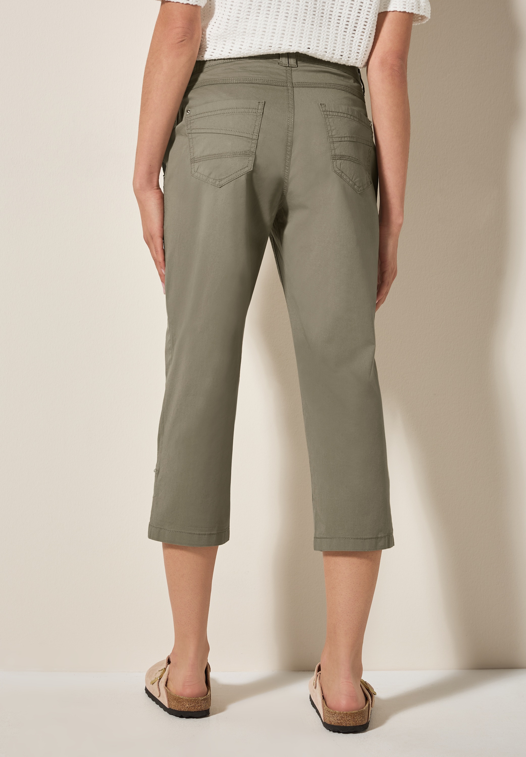 Cecil Caprihose "Style New York", mit Knopfdetails am Bund günstig online kaufen
