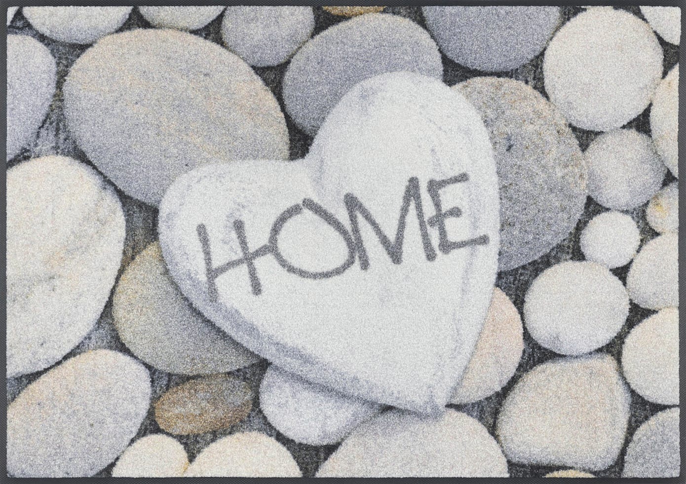 Fußmatte, B:40cm H:7mm L:60cm, grau, WASH+DRY BY KLEEN-TEX, Polyamid, Flur, Teppiche