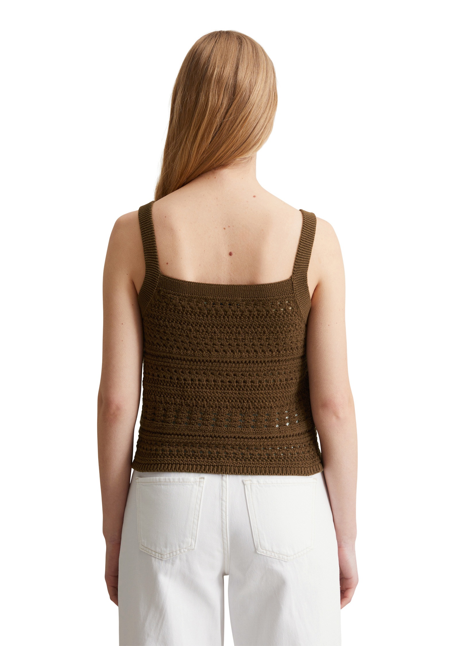 Thumbnail - Marc OPolo DENIM Kurzarmpullover "in Häkel-Optik"