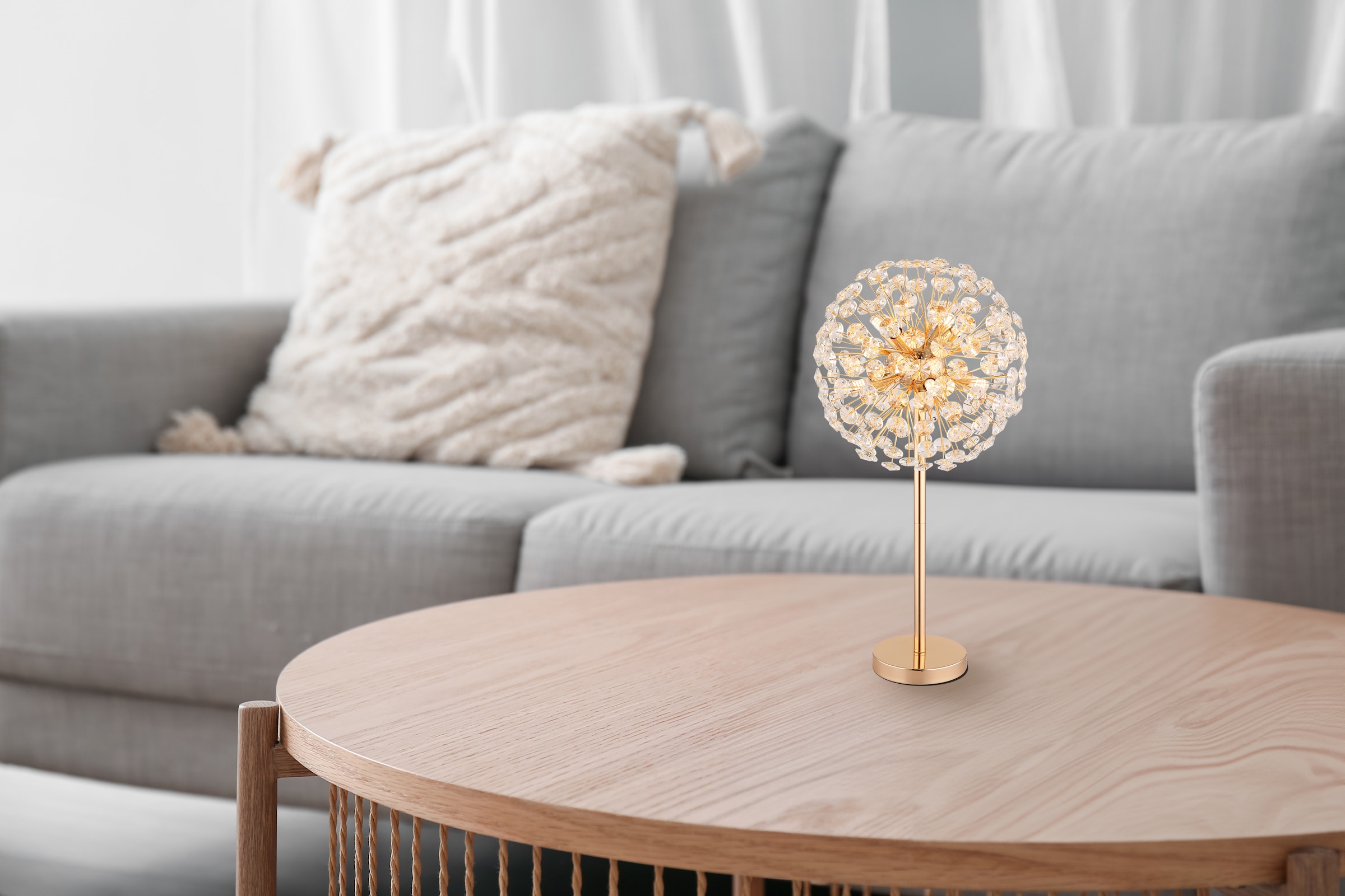 GLOBO LIGHTING Tischleuchte »KATRINA« G9 1 Stk. Warmweiß Tischlampe Nachttischlampe Deko-Tischleuchte Schlafzimmer