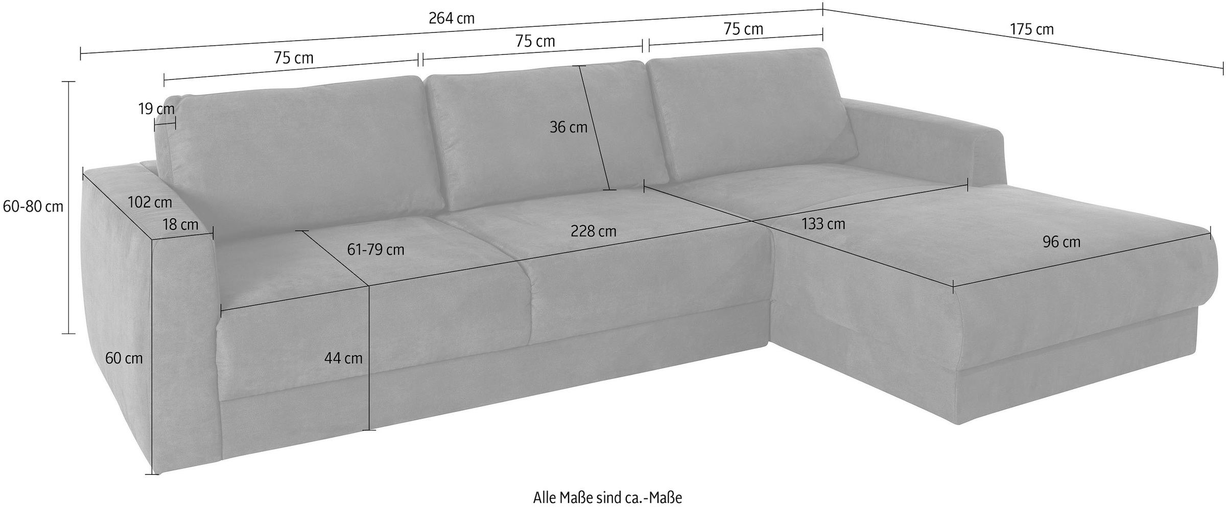 andas Ecksofa »Hobro L-Form«, in 3 Bezugsqualitäten in vielen Farben, Design by Morten Georgsen