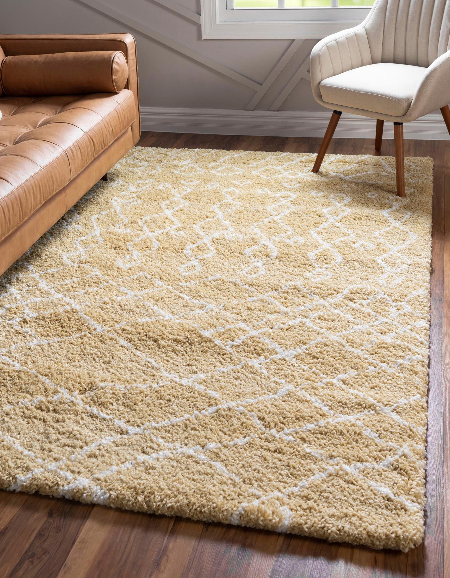 Myflair Möbel & Accessoires Hochflor-Teppich "Temara Shag, LAGERRÄUMUNG" rechteckig 51 mm Höhe gewebt, Scandi Design, ideal im Wohnzimmer & Schlafzimmer