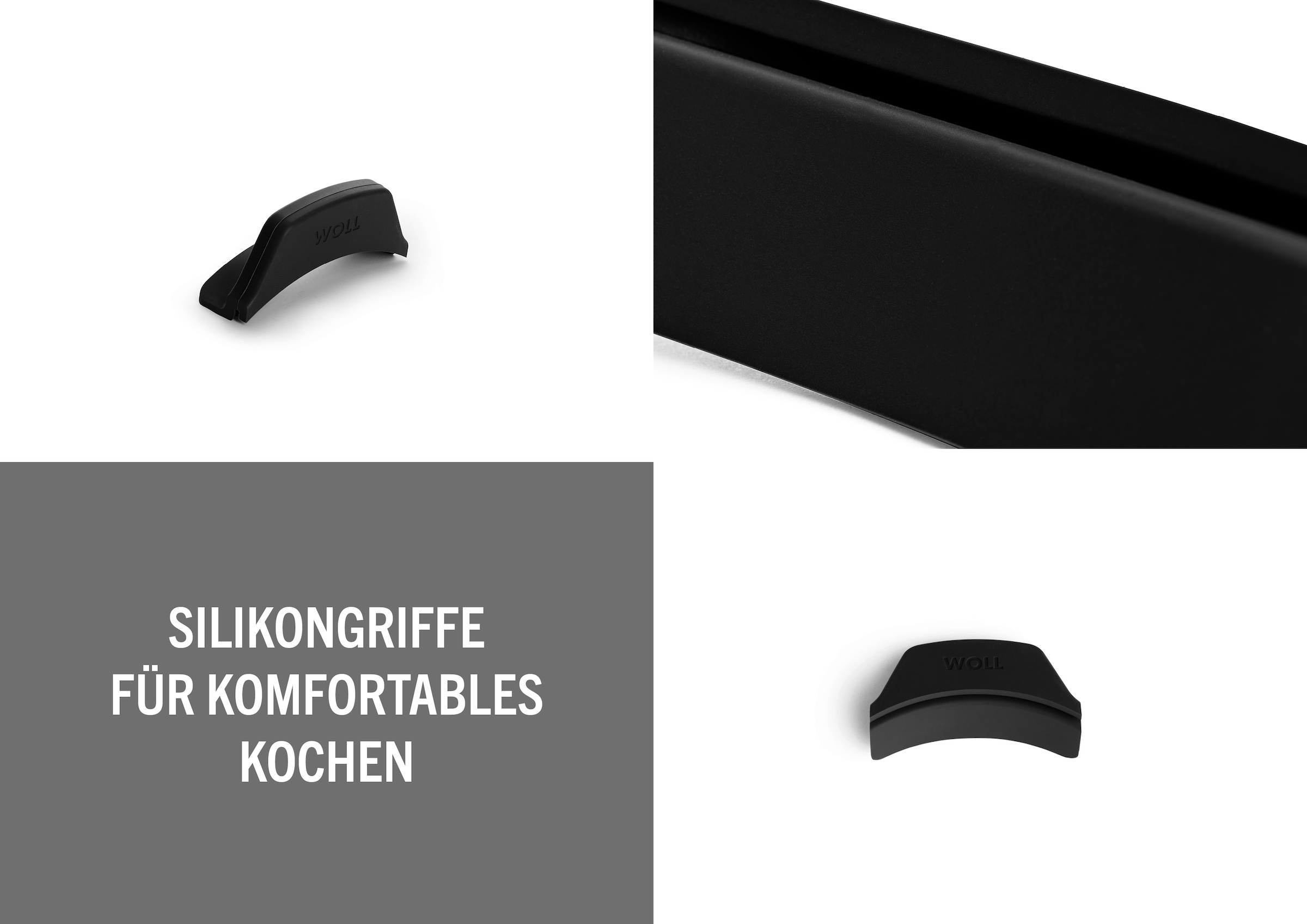 WOLL »WOLL Silikongriffe für Bräter« Set, 2 Stk. tlg. Hitzebeständig, Spülmaschinengeeignet