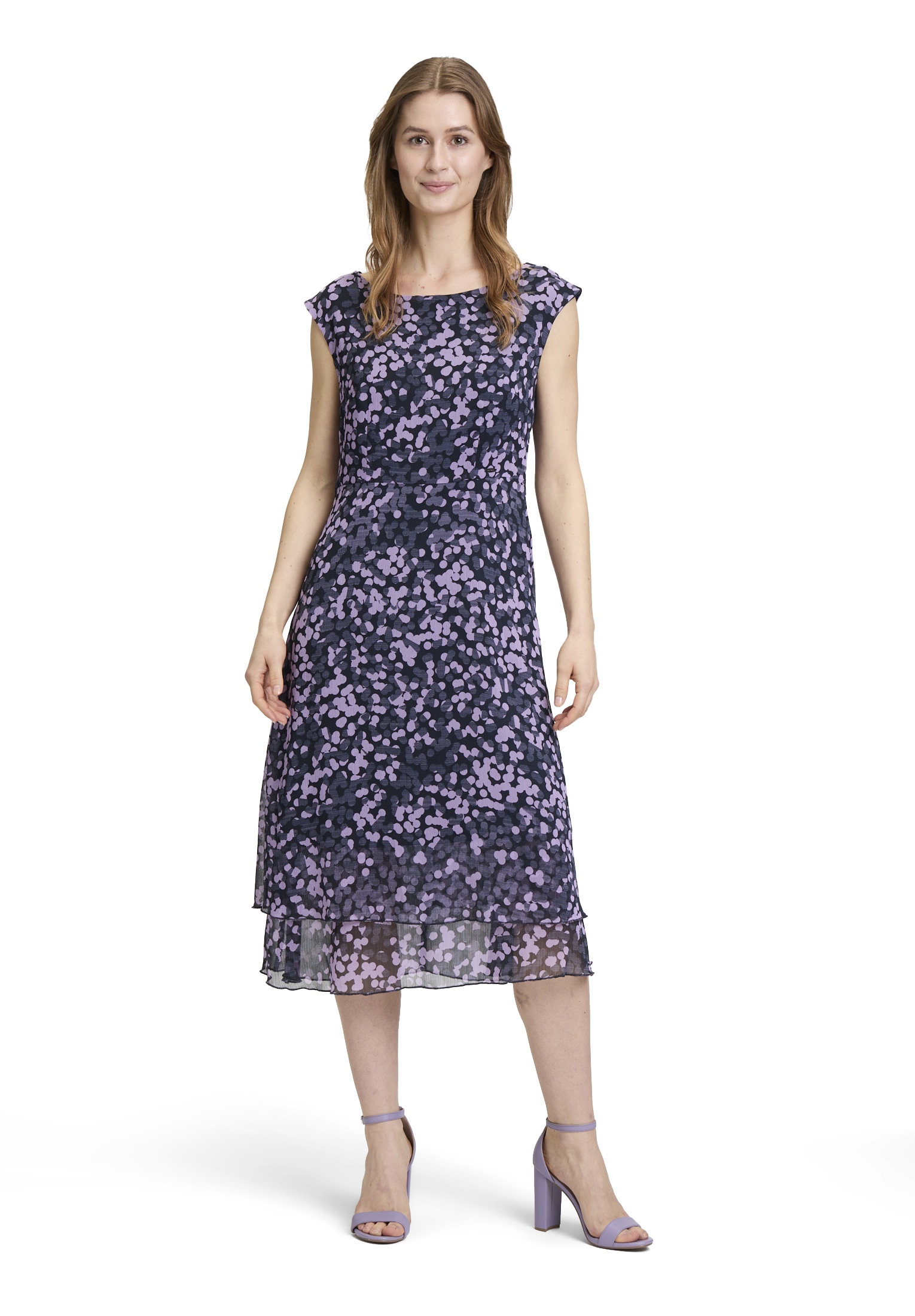Betty&Co Midikleid "Betty & Co Damen Midikleid mit Stufen", Form günstig online kaufen