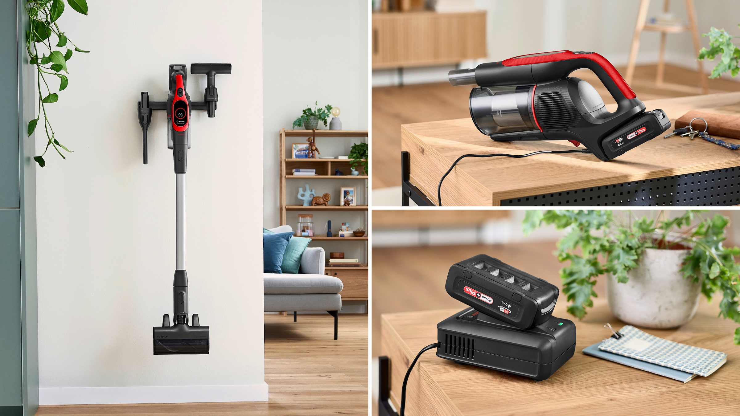 BOSCH Akku-Stielstaubsauger »Neuheit Unlimited 9 ProAnimal BKS941PET, MicroClean™ Technology«, HEPA-Filtersystem, 10 Jahre Motorgarantie, Schnellladegerät, LED Licht