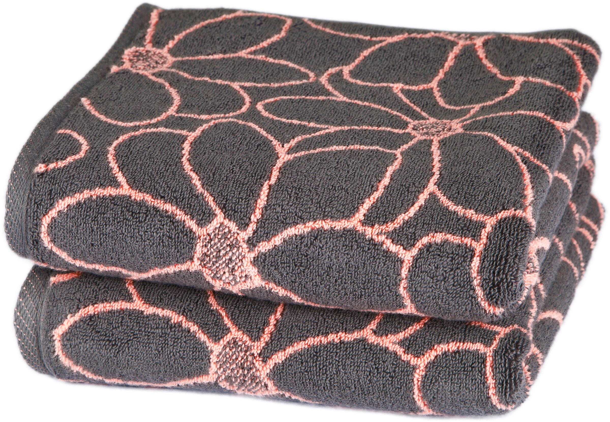 (2 | ROSS St.), Handtücher »Blütenfond«, BAUR feinster Mako-Baumwolle aus