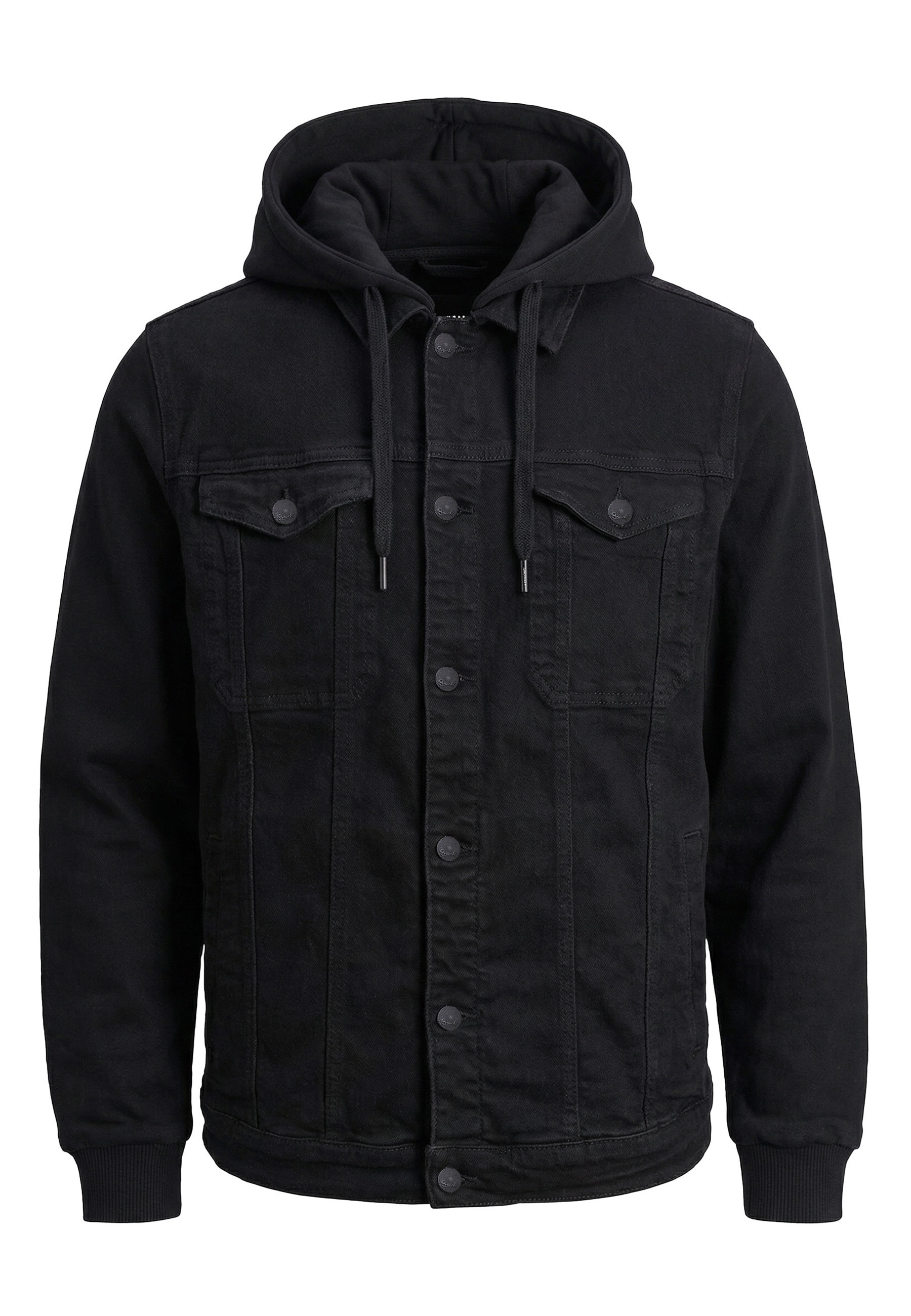Brandit Jeansjacke "Brandit Herren Cradock Denim Sweat Jacket" 1 Stk. tlg. mit Kapuze