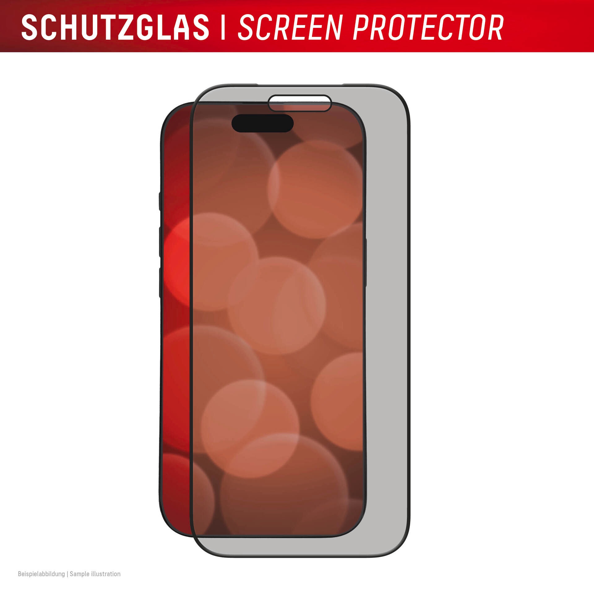 Displex Displayschutzglas »Privacy Glass Screen Protector« für Apple iPhone 17;Apple iPhone 17 Pro Displayschutzfolie, Schutzfolie, Bildschirmschutz, kratz- & stoßfest