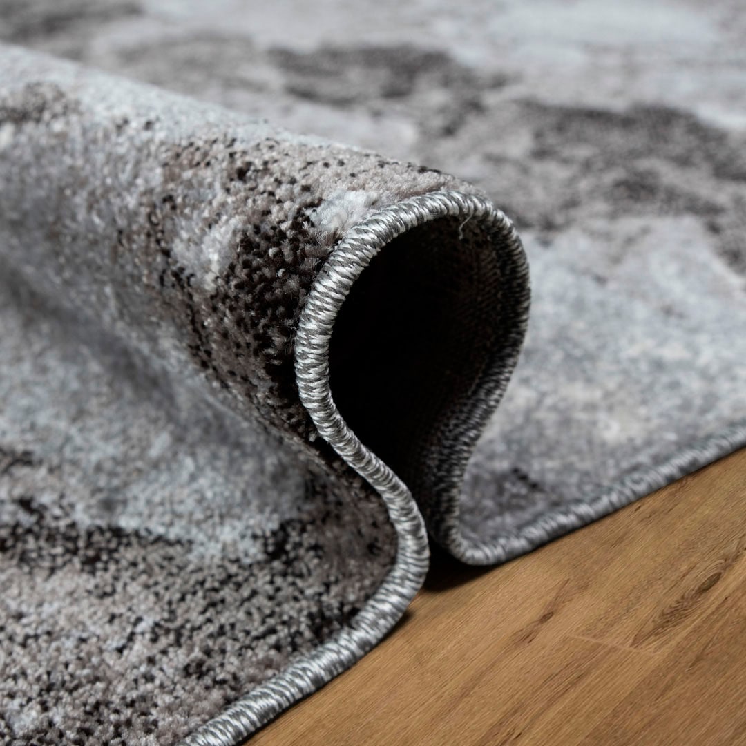 my home Teppich »Sonnenhang«, rechteckig, 9 mm Höhe, mit besonders weichem Flor, Kurzflor, modernes Marmor Design