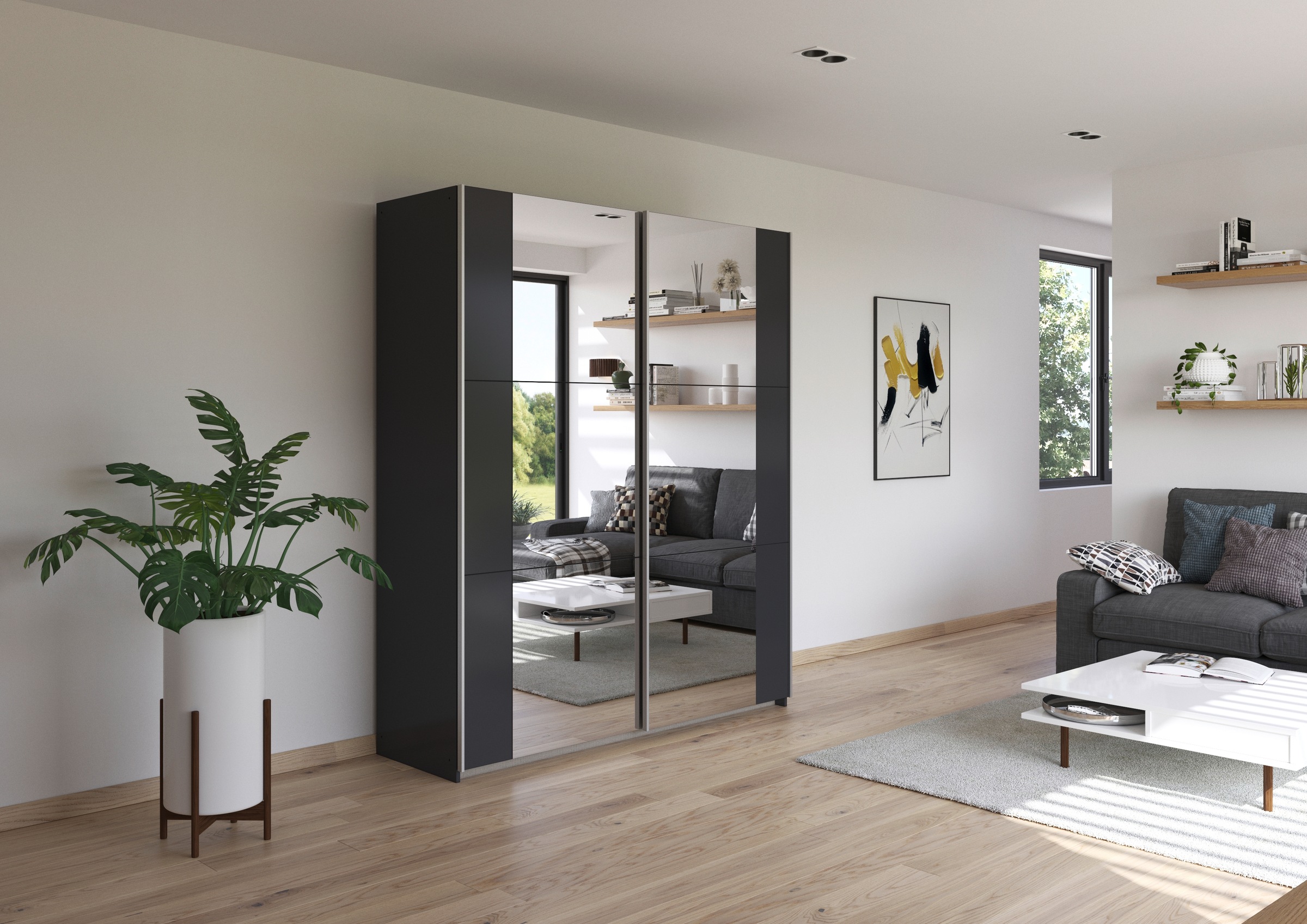 rauch Kleiderschrank "Kleiderschrank Drehtürenschrank Schrank Garderobe KRO günstig online kaufen