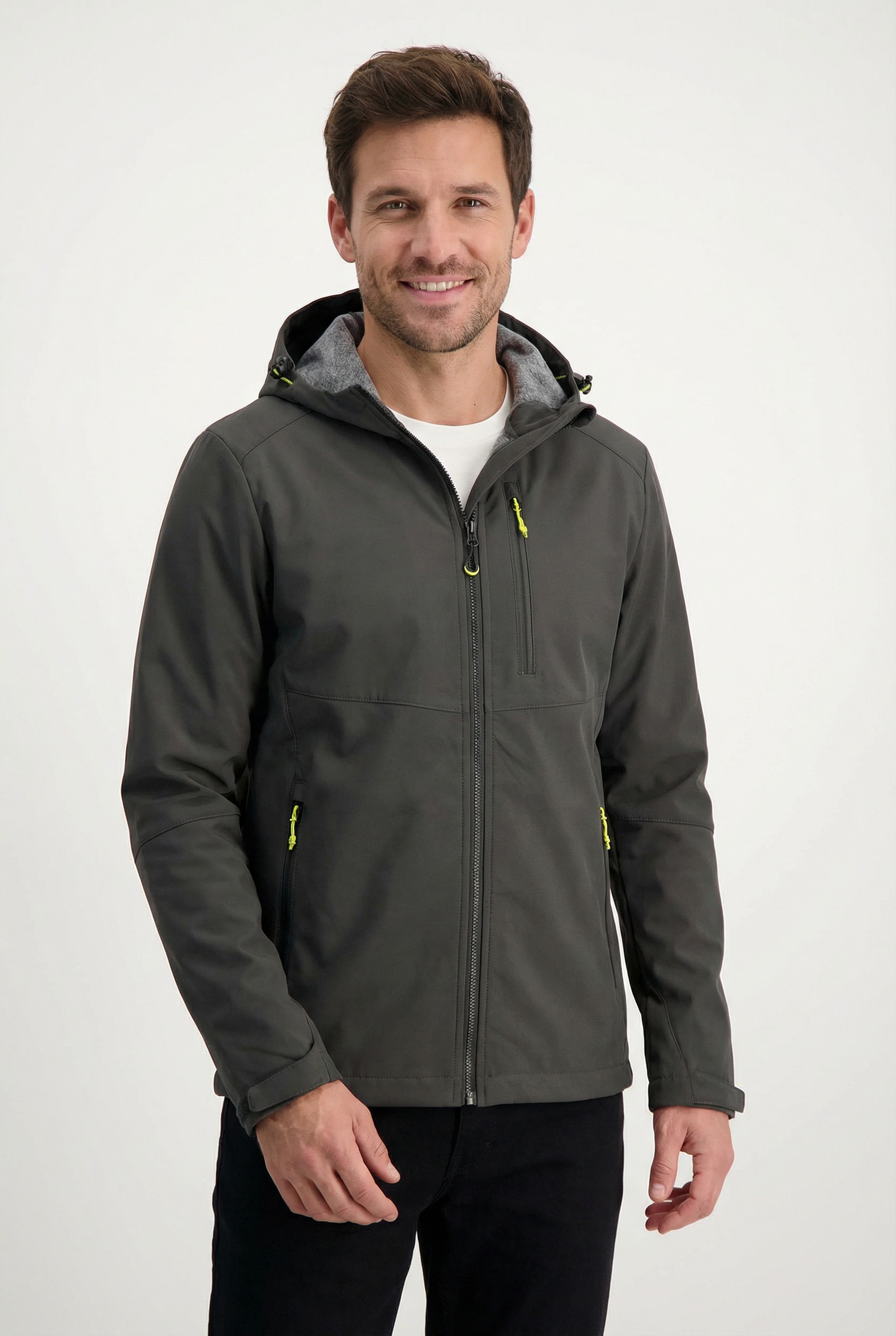 Killtec Softshelljacke "KOS 259 MN SFTSHLL JCKT" mit Kapuze windabweisend, atmungsaktiv, wasserdicht, schnell trocknend
