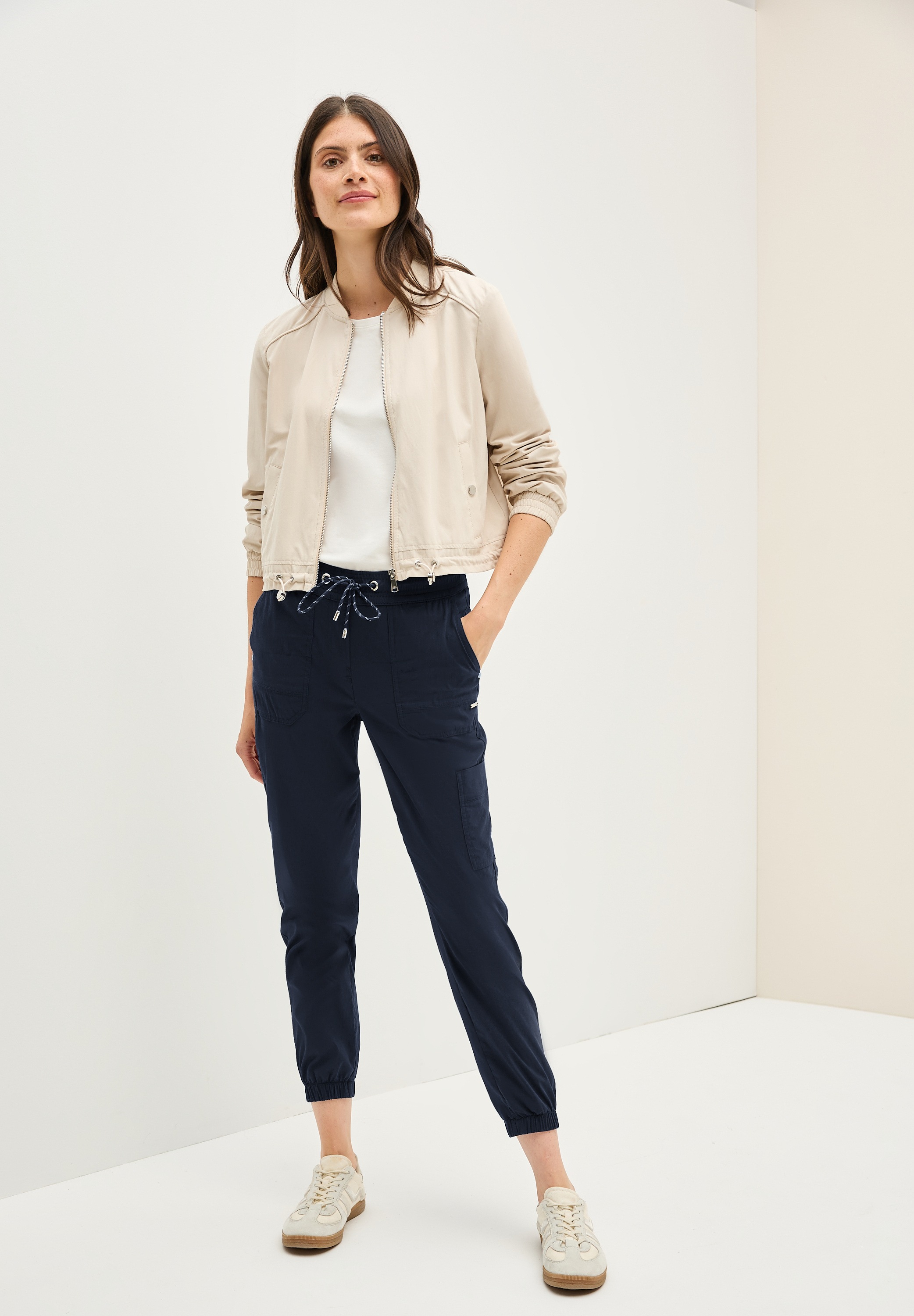 Thumbnail - Cecil Cargohose "Style Tracey" mit elastischer Bund mit Tunnelzug