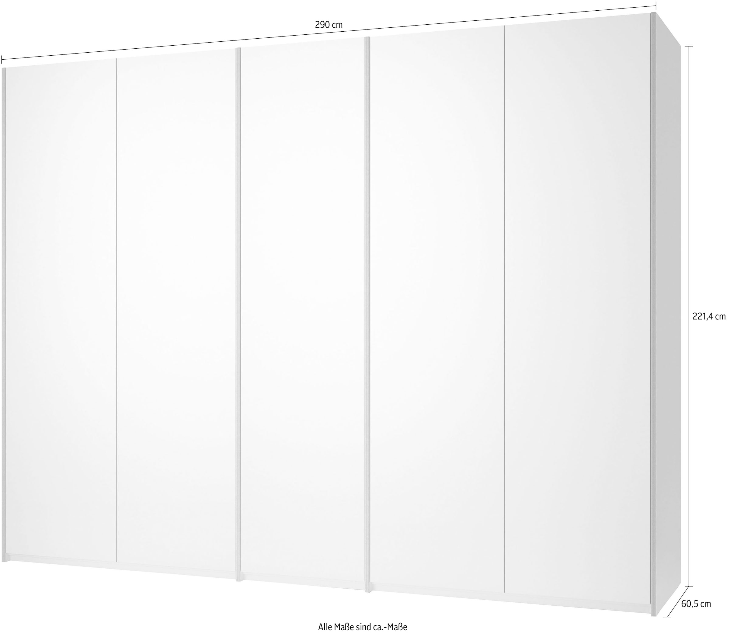 Müller SMALL LIVING Drehtürenschrank »Modular Plus Variante 9«, beliebig erweiterbar