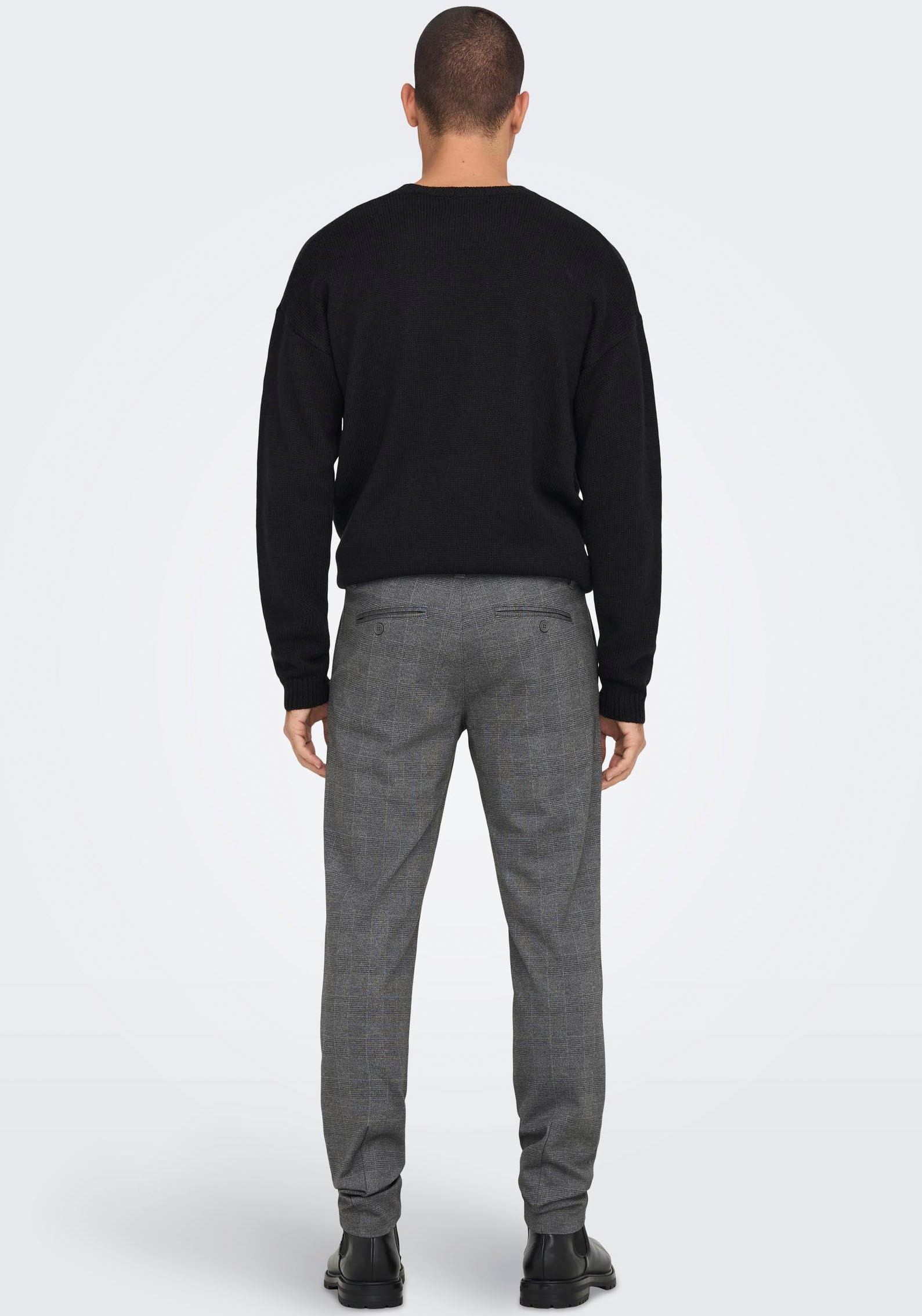 ONLY & SONS Chinohose »MARK CHECK PANTS«