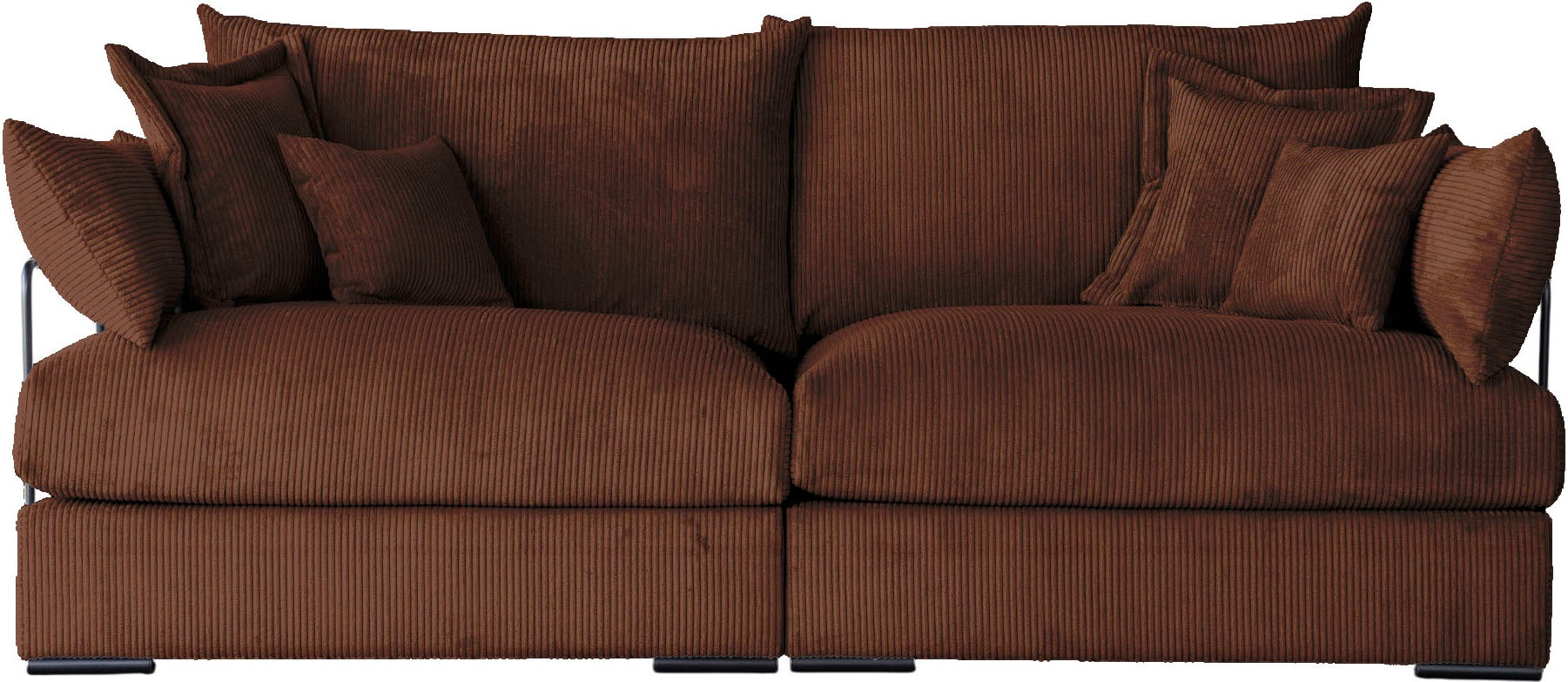 Home affaire Big-Sofa "Casa, Breite 190 cm" Mega-Sofa, in Cord oder Chenill günstig online kaufen