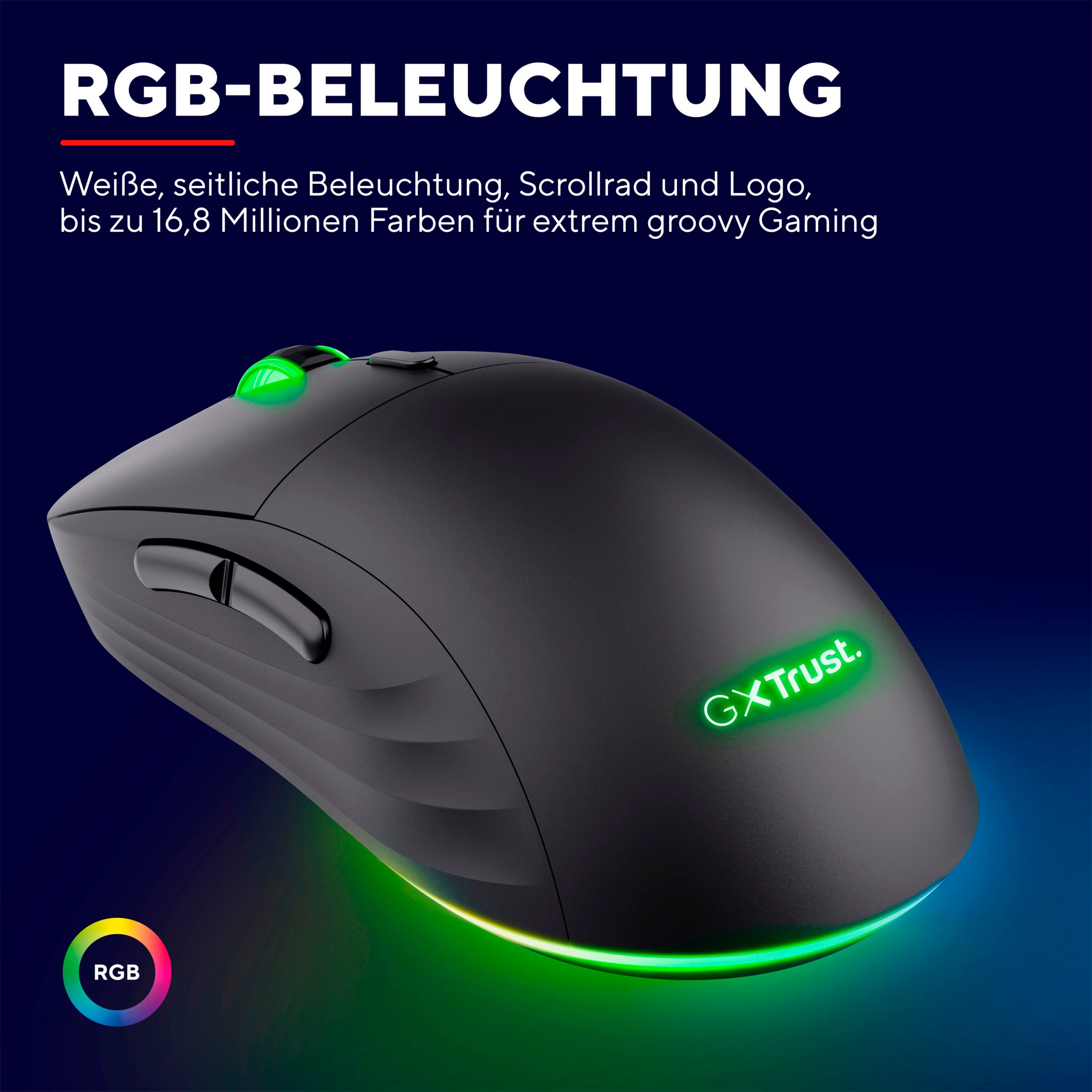 Trust Gaming-Maus »GXT 927 Redex+«, RF Wireless