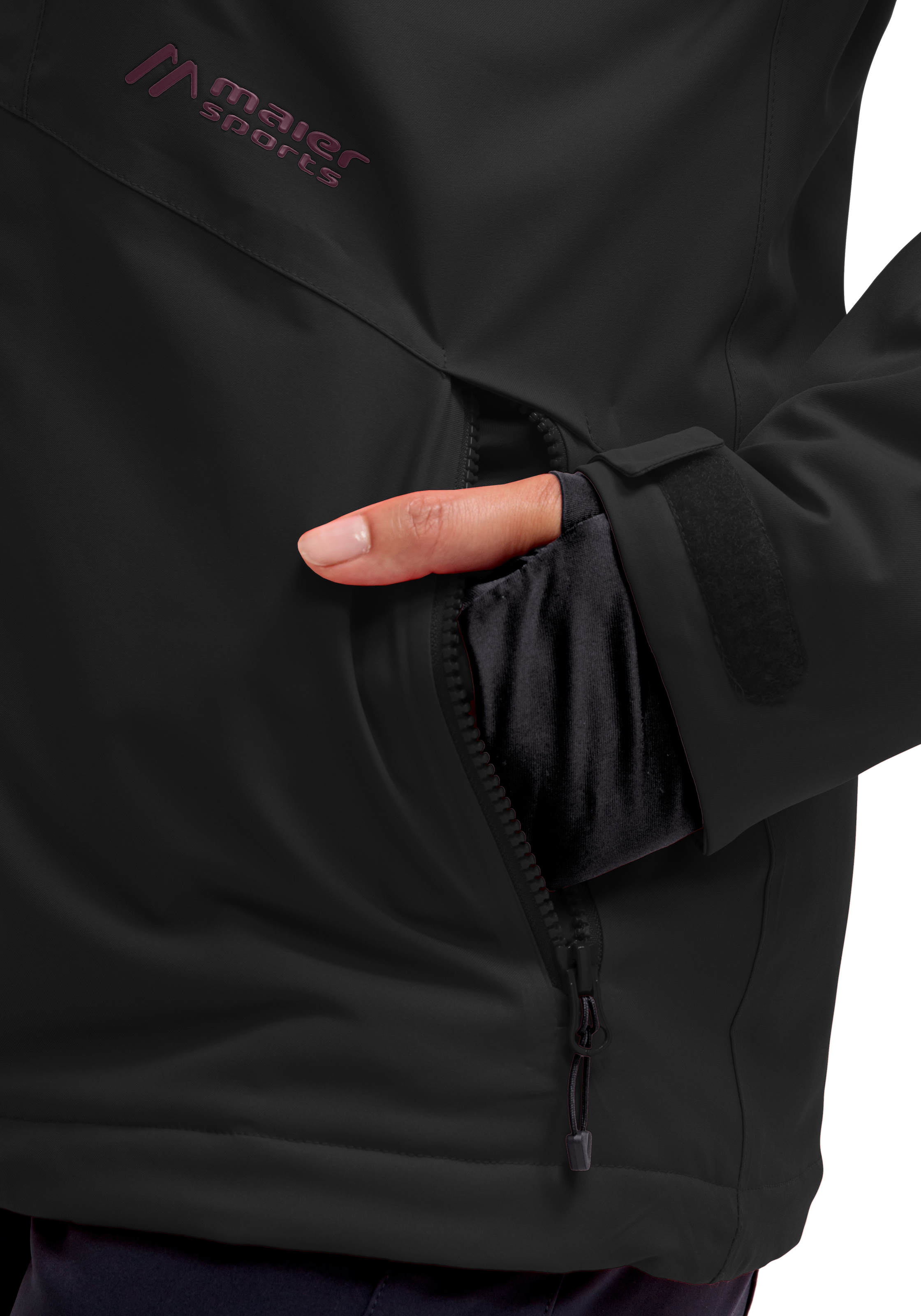 Maier Sports Skijacke »Straja«, Damen Winterjacke, wind/wasserdicht, 3 RV-Taschen und Kapuze
