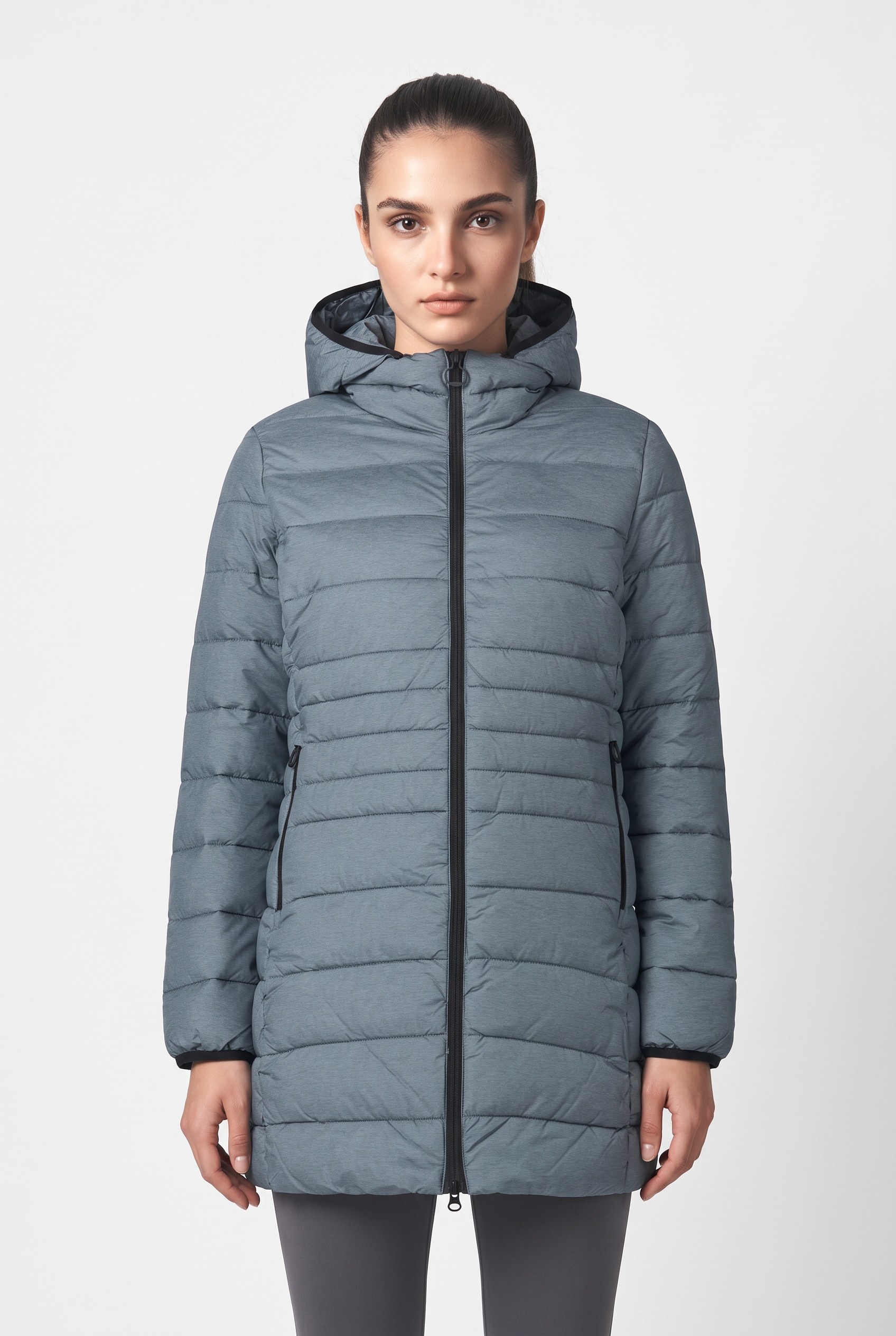 CMP Steppmantel "WOMAN PARKA ZIP HOOD" mit abnehmbarer Kapuze, sportlicher Stil, aus Nylon und Polyester