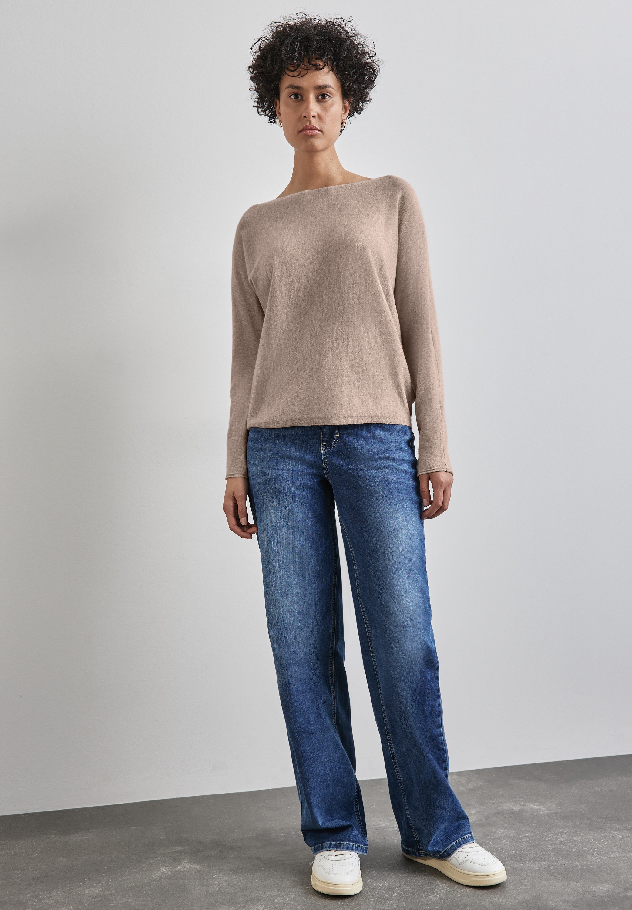 STREET ONE Strickpullover, mit U-Boot-Ausschnitt