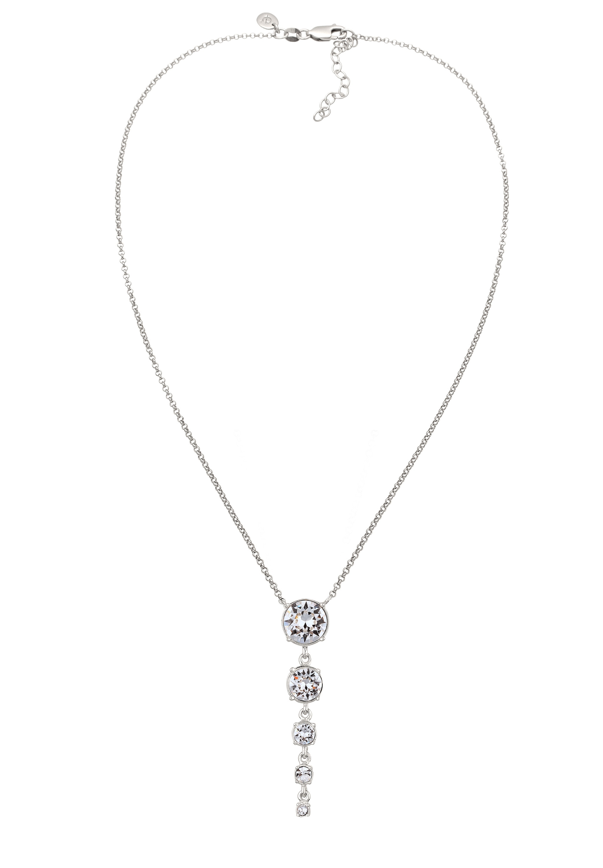 Elli Premium Choker »Halskette Mit Kristallen von Swarovski® Weiß 925 Sterling Silber«