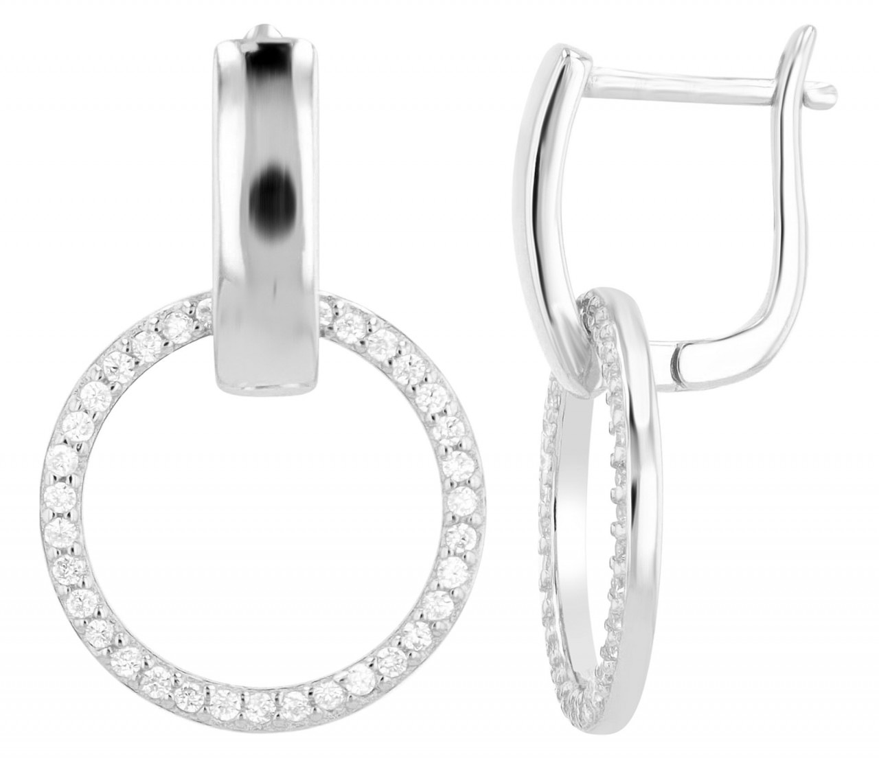 Adelia´s Paar Ohrhänger »Damen Ohrhänger aus 925 Sterling Silber und Zirkonia«