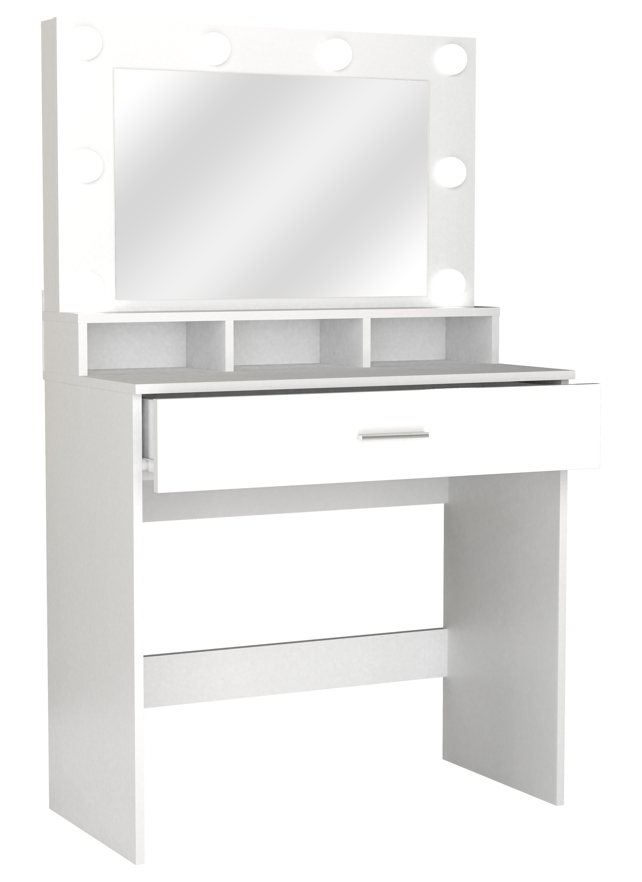 VCM Schminkschrank »Kosmal«, Frisiertisch | Maße ca. H. 133 x B. 80 x T. 40 cm | Schminktisch mit Schublade und Spiegel