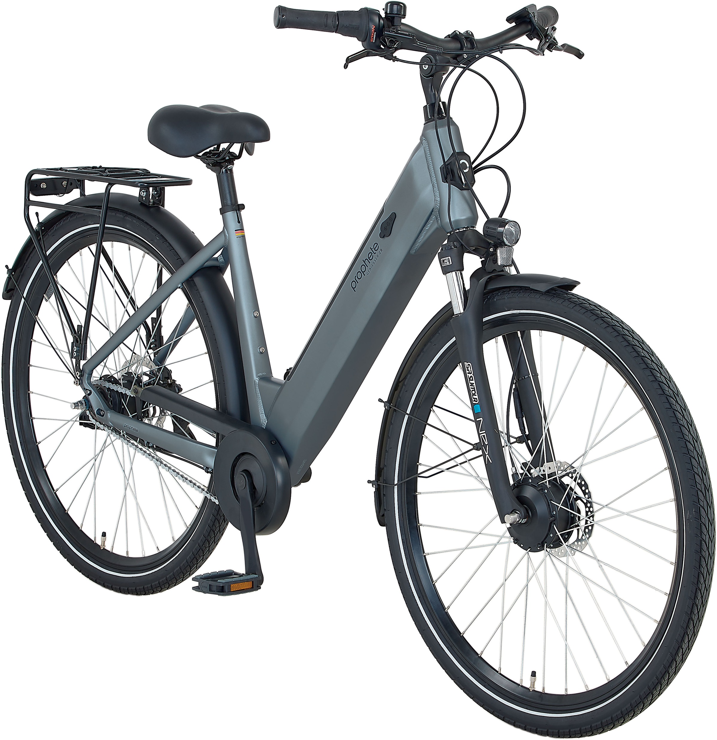 Prophete "Geniesser 2.8" 7 Gang Shimano Nexus Schaltwerk Nabenschaltung Frontmotor 250 W Pedelec, Elektrofahrrad für Damen u. Herren
