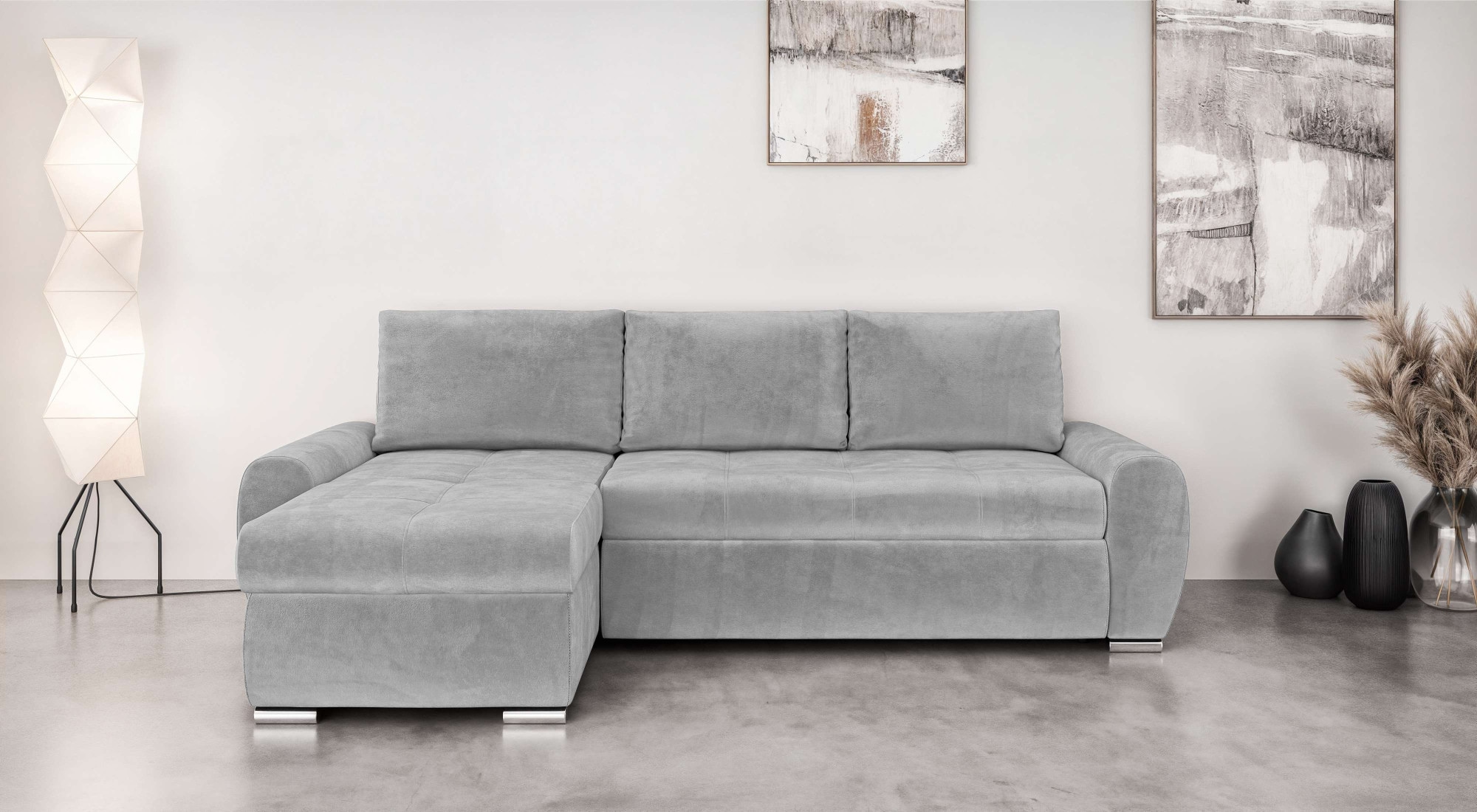 Home affaire Ecksofa "HAVERHILL Schlafsofa mit Bettkasten, Maße B/H/T: 237/ günstig online kaufen