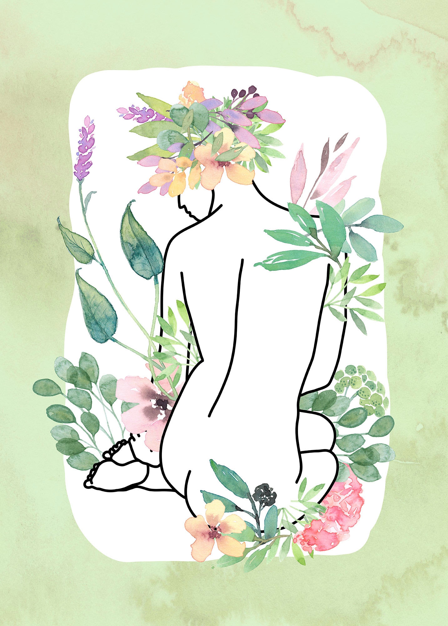 Komar Bild "Vita Pura" Natur 1 tlg. Wandbild zur Dekoration - ohne Rahmen günstig online kaufen