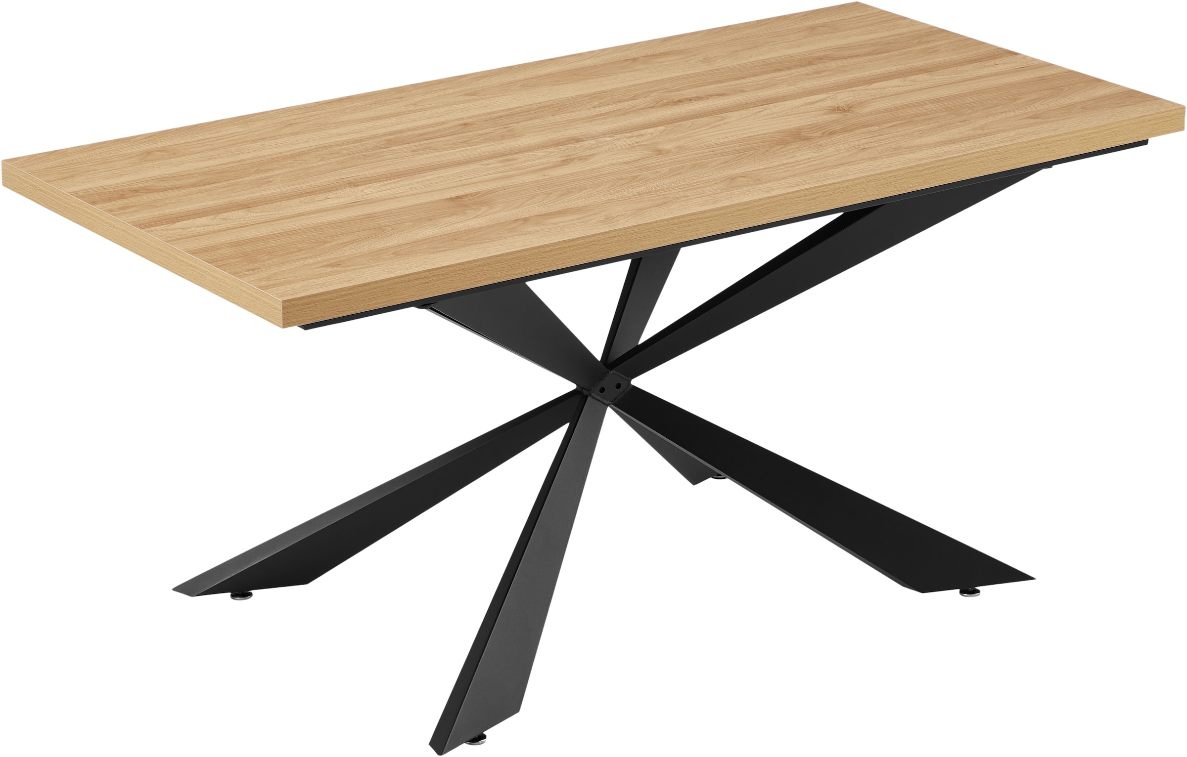 OTTO home Esstisch "Cusey" Melaminbeschichtung mit naturgetreuer Holzmaseru günstig online kaufen