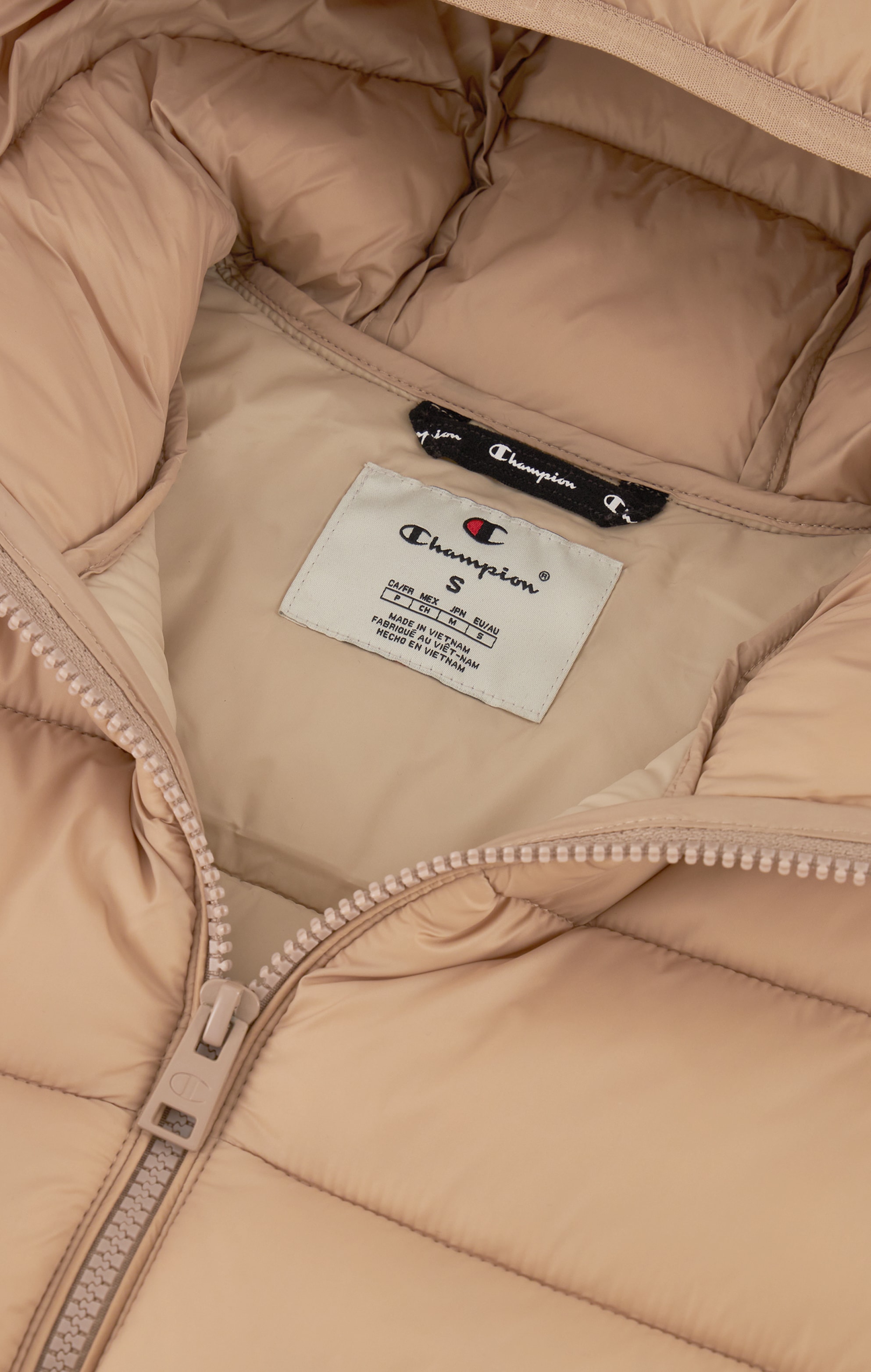 Champion Steppjacke, mit Kapuze