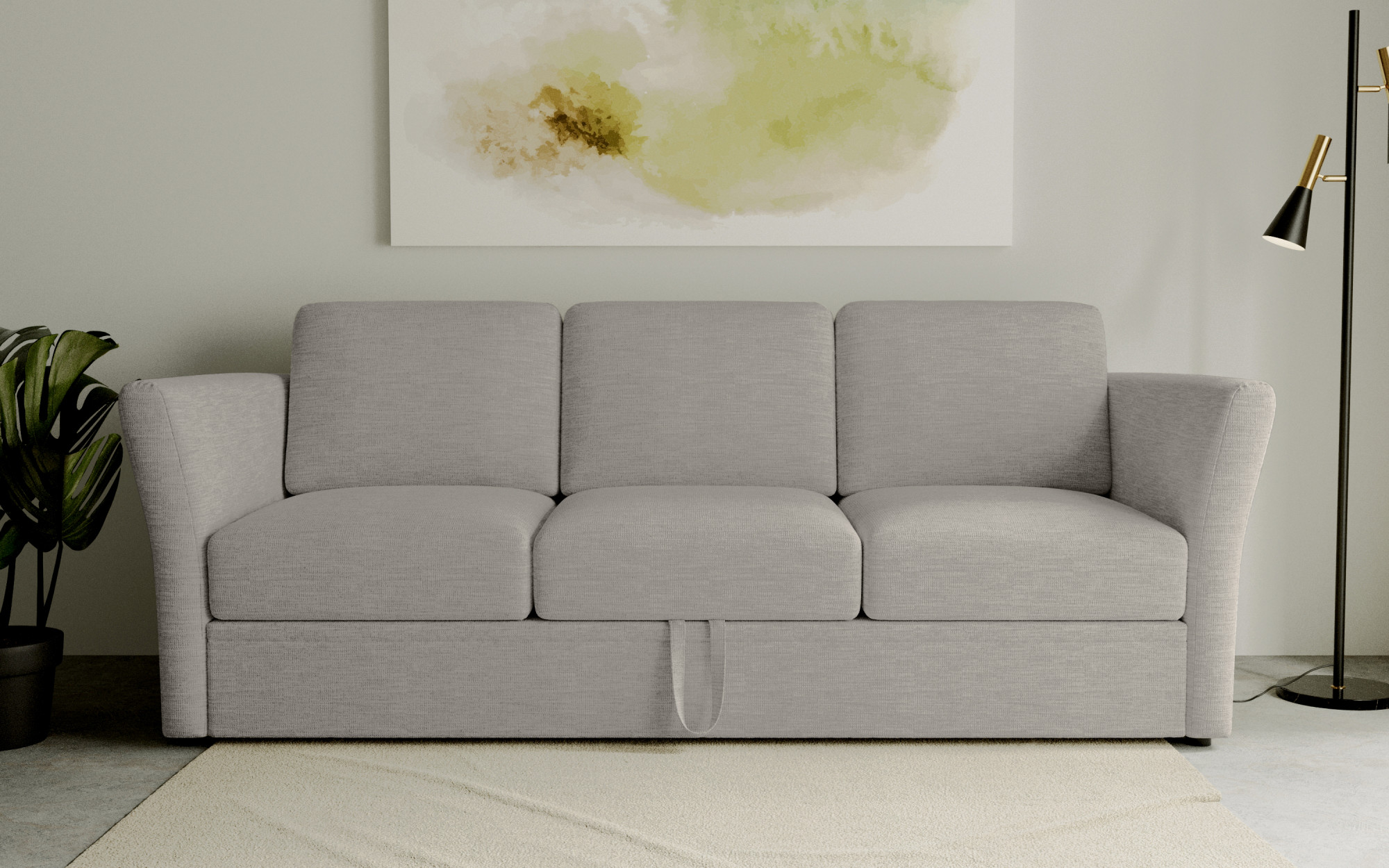 OTTO home 3-Sitzer "Lavars Schlafsofa" mit Bettfunktion, in zwei verschiedenen Bezugsqualitäten