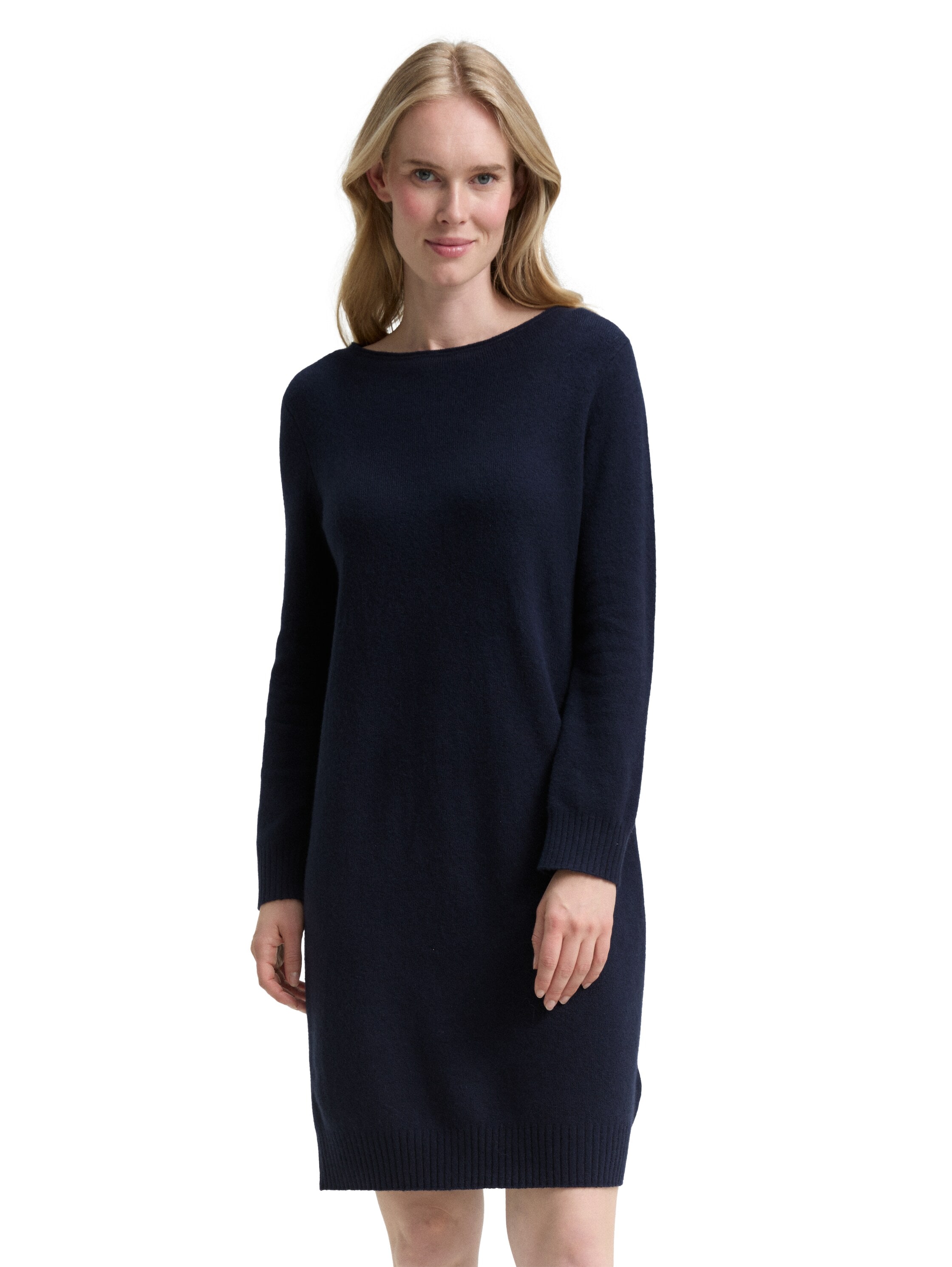 TOM TAILOR Strickkleid, mit Rippbündchen günstig online kaufen