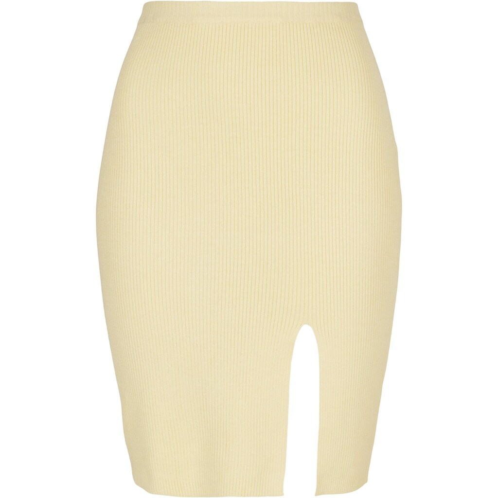 URBAN CLASSICS Sommerrock »Urban Classics Damen Ladies Rib Knit Skirt«, (1 tlg.)