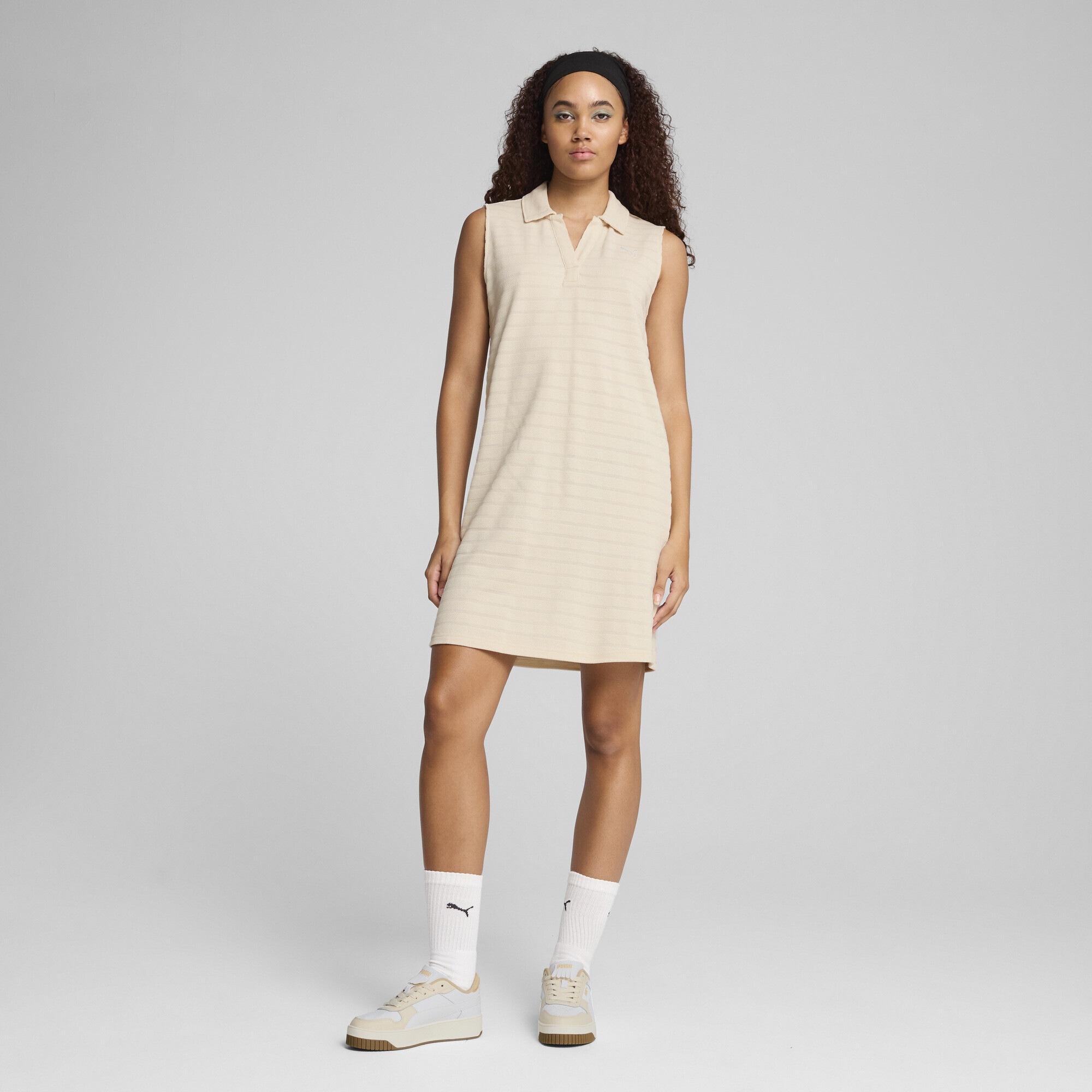 PUMA Sweatkleid »ESS ELEVATED Strukturiertes ärmelloses Relaxed Fit Kleid Damen«
