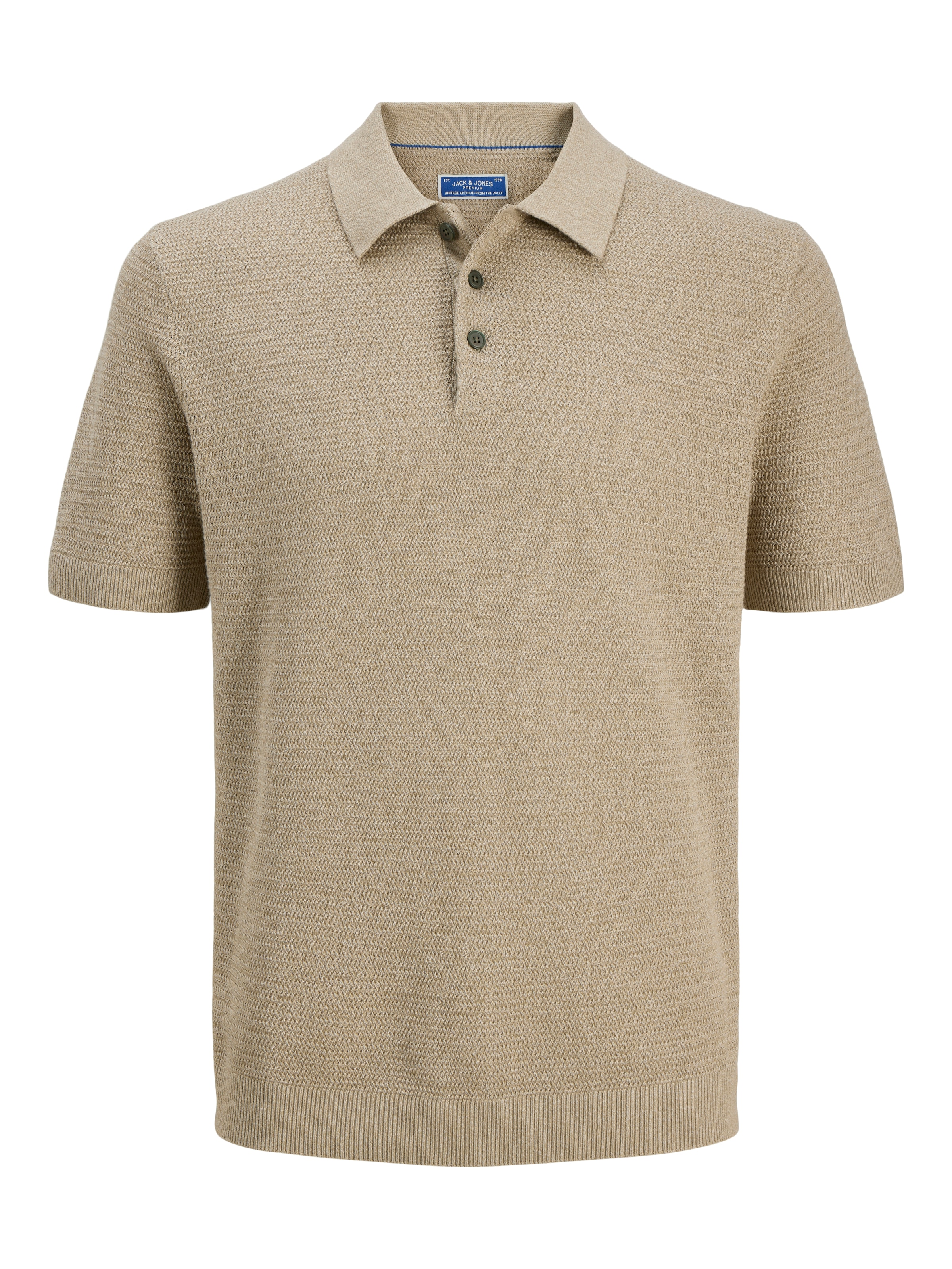 Jack & Jones Polokragenpullover »JPRBLURILEY KNIT POLO SS SN« Baumwolle, regular fit