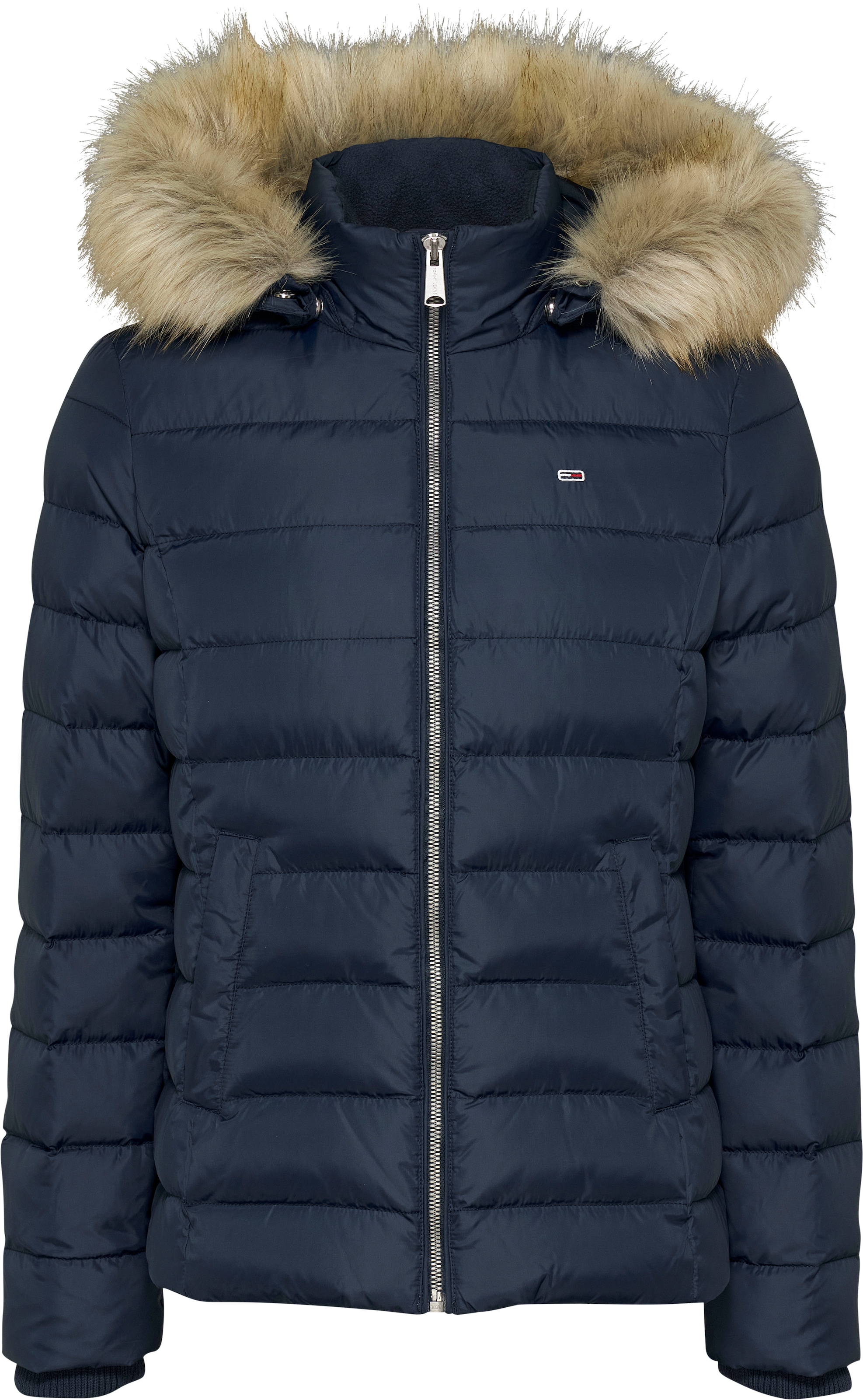 Tommy Jeans Steppjacke »TJW BASIC HOODED DOWN JACKET EXT«, mit Kapuze, mit Logostickerei